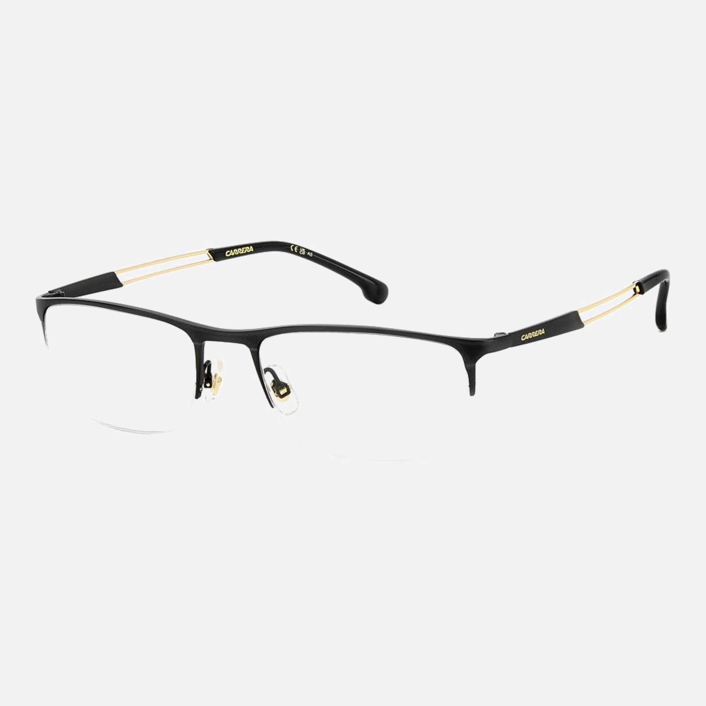 Carrera 55mm Carrera I46 Black Geometric Men Eyeglasses - Side View