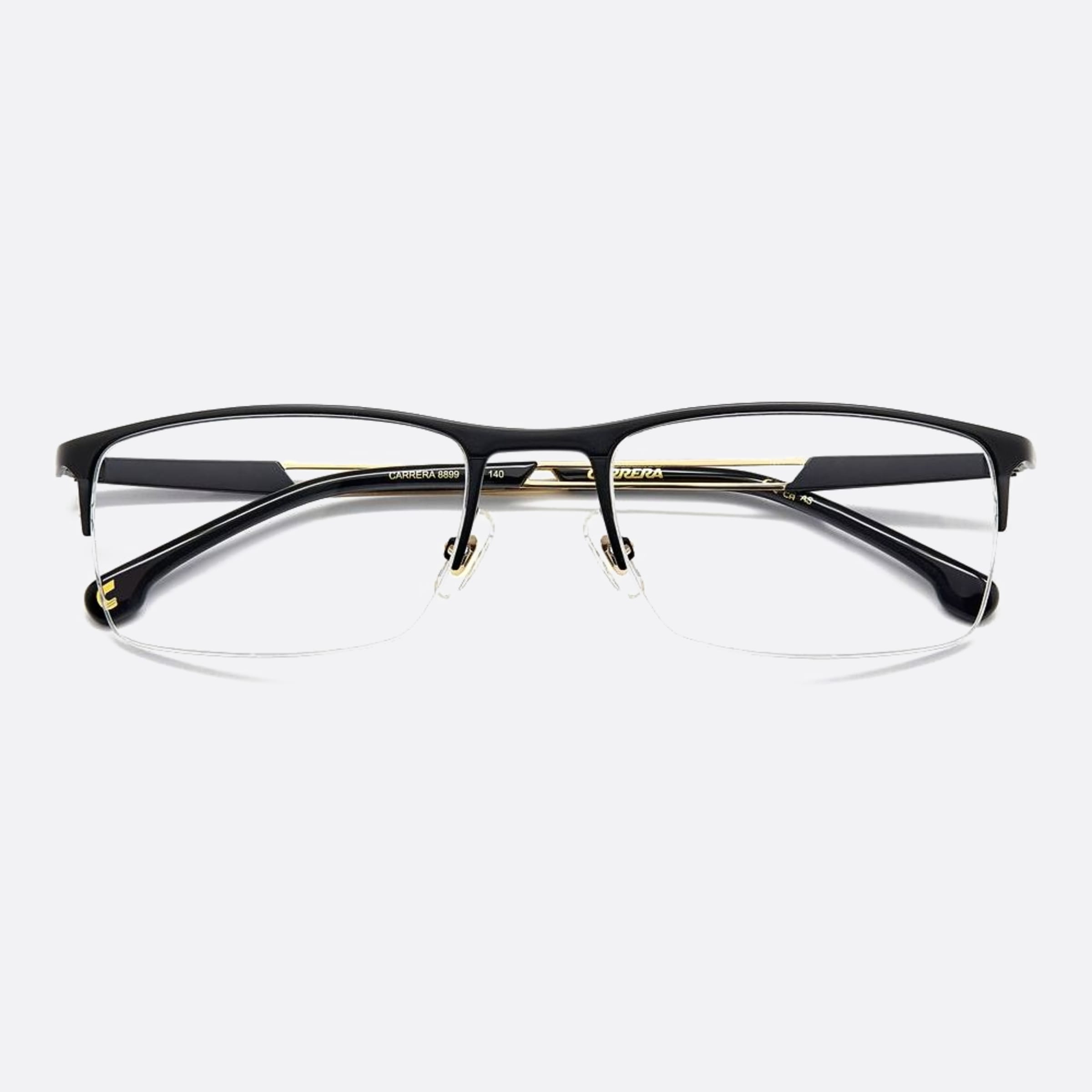Carrera 55mm Carrera I46 Black Geometric Men Eyeglasses - Additional Angle