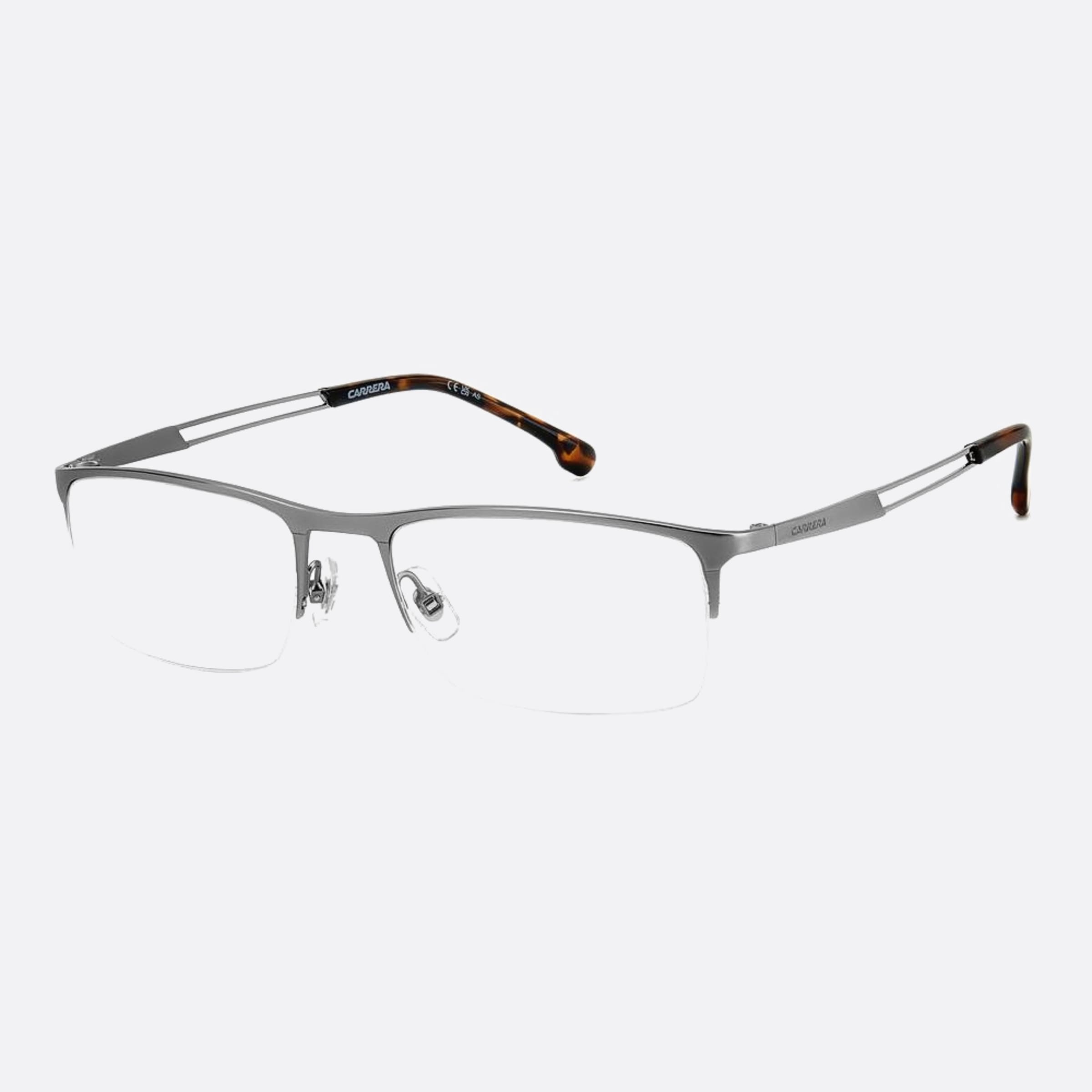 Carrera 55mm Carrera R80 Grey Geometric Men Eyeglasses - Side View