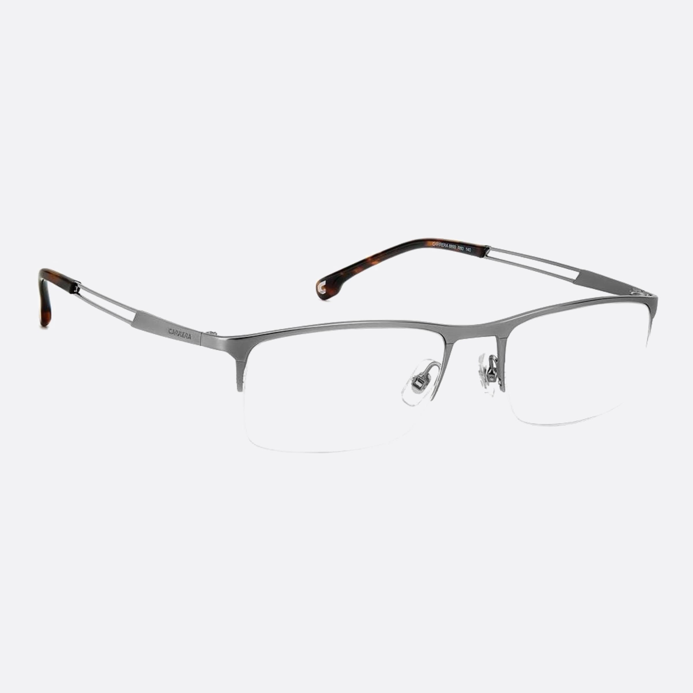 Carrera 55mm Carrera R80 Grey Geometric Men Eyeglasses - Detail View