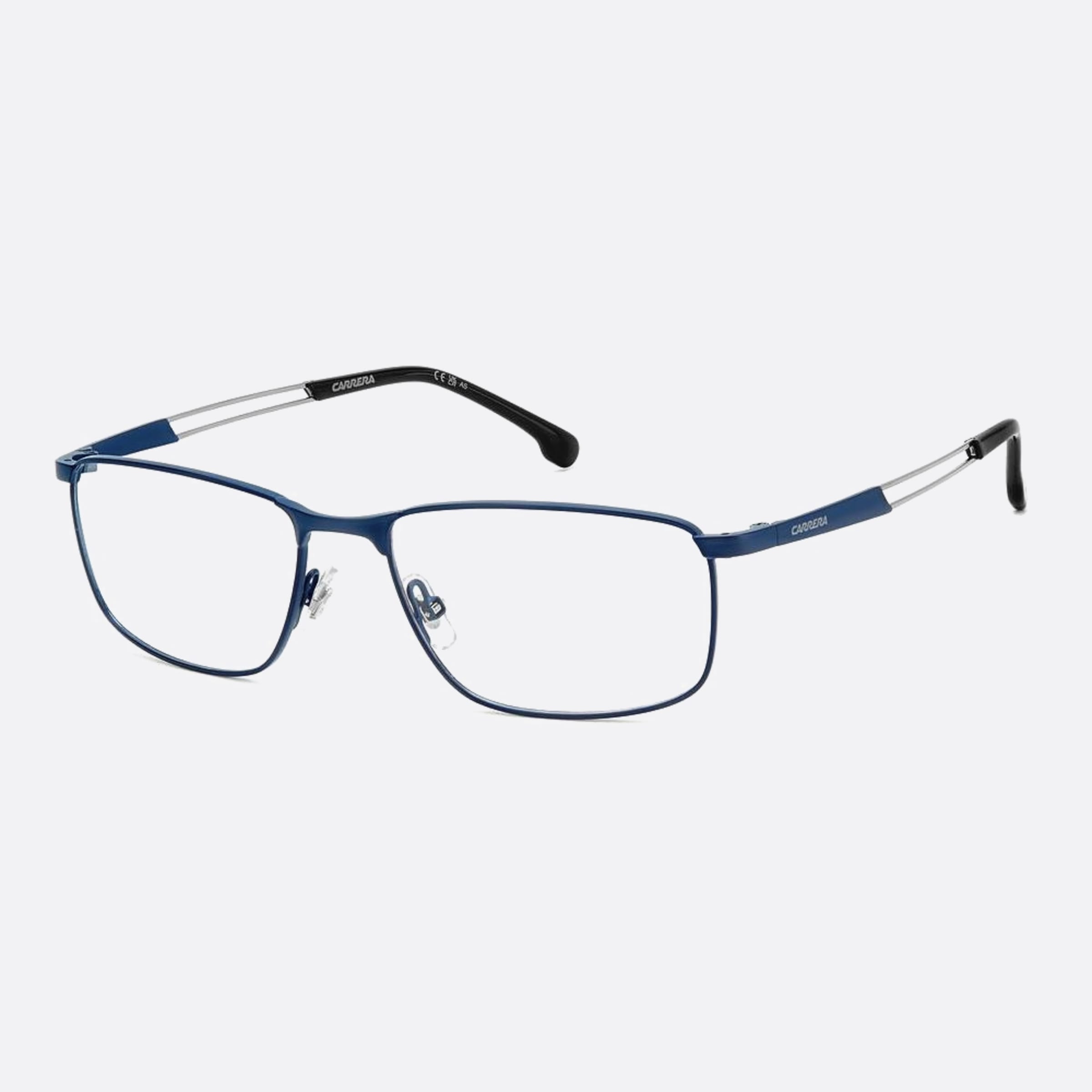 Carrera 55mm Carrera Fll Blue Geometric Men Eyeglasses - Side View