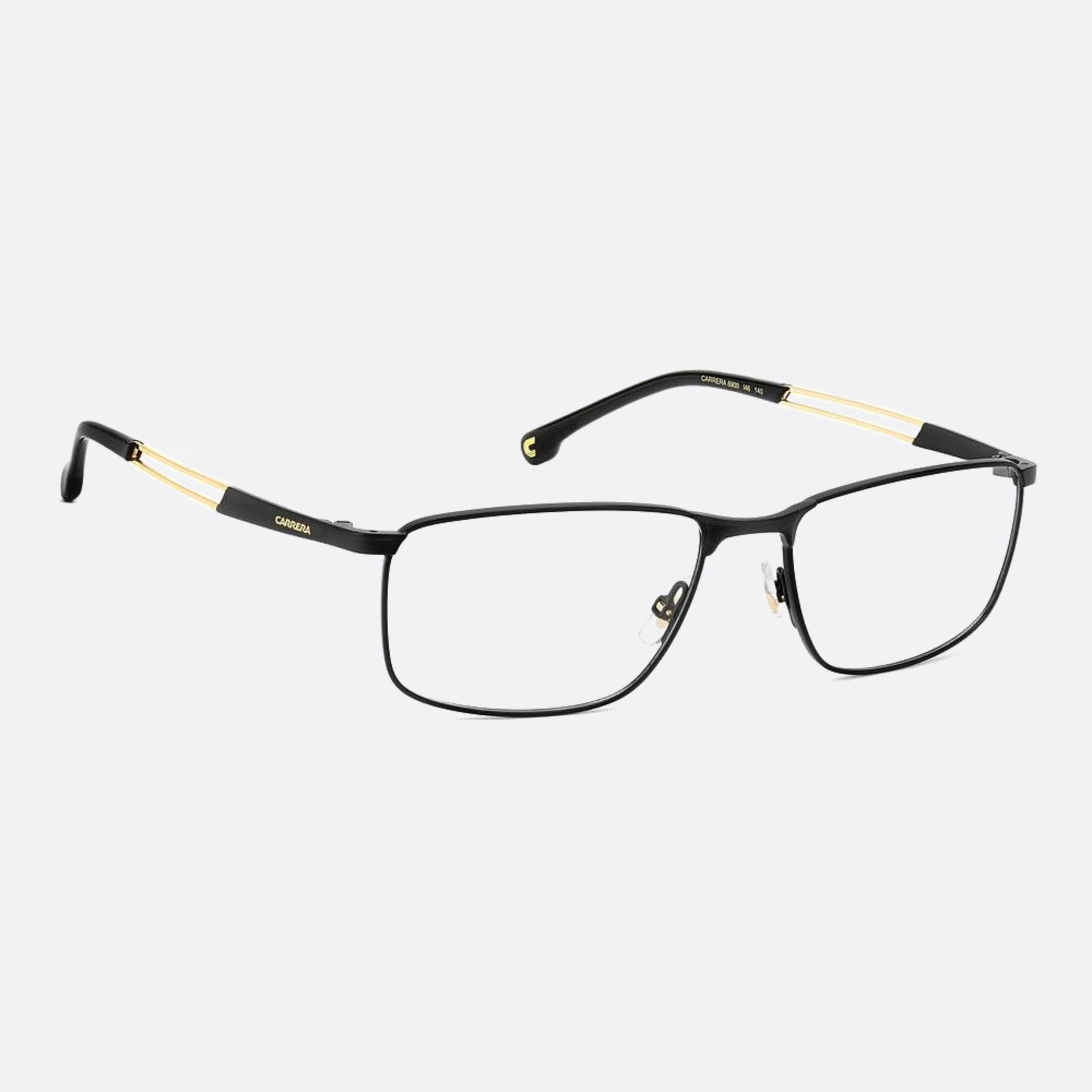 Carrera 55mm Carrera I46 Black Geometric Men Eyeglasses - Detail View