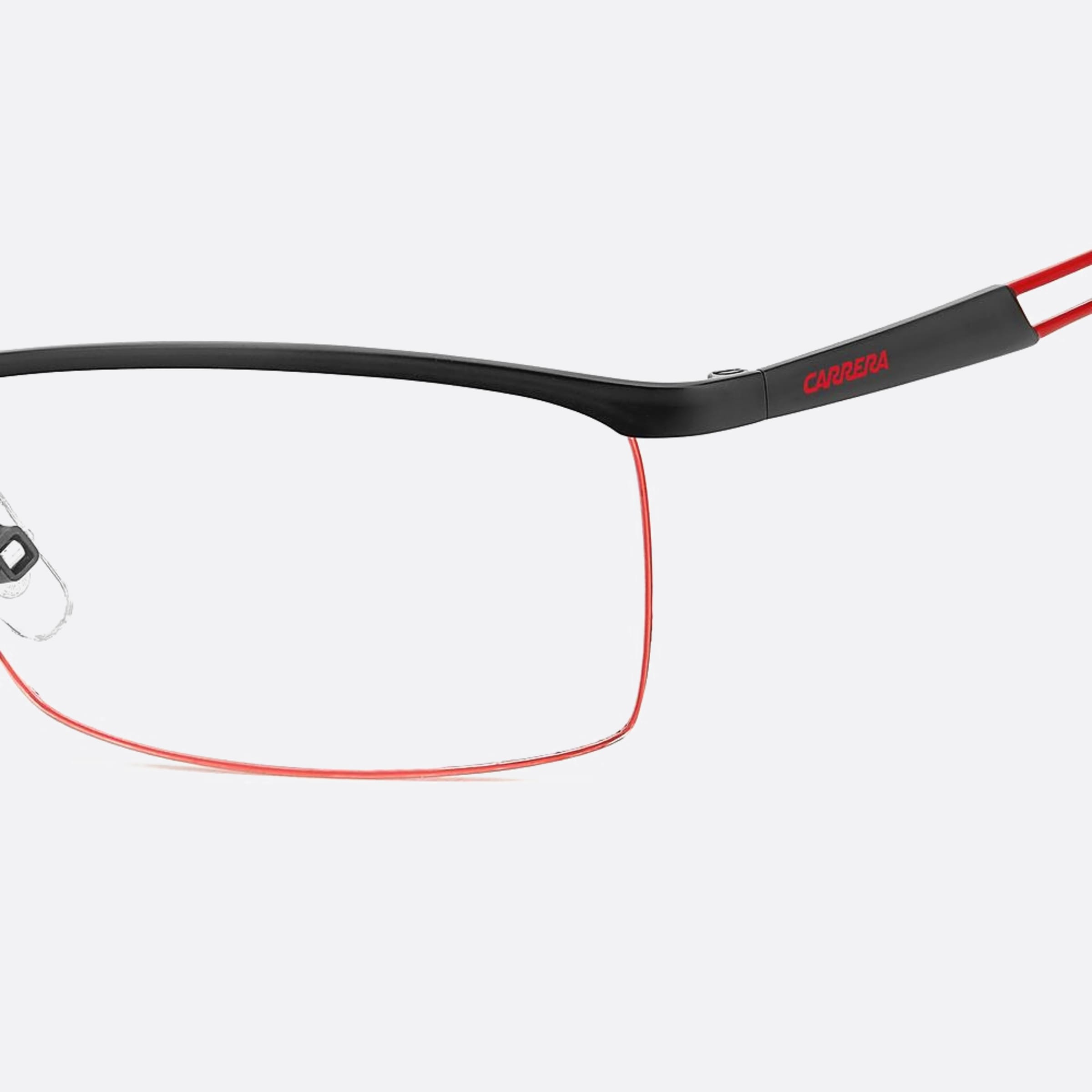 Carrera 54mm Carrera Blx Black Geometric Men Eyeglasses - Side View