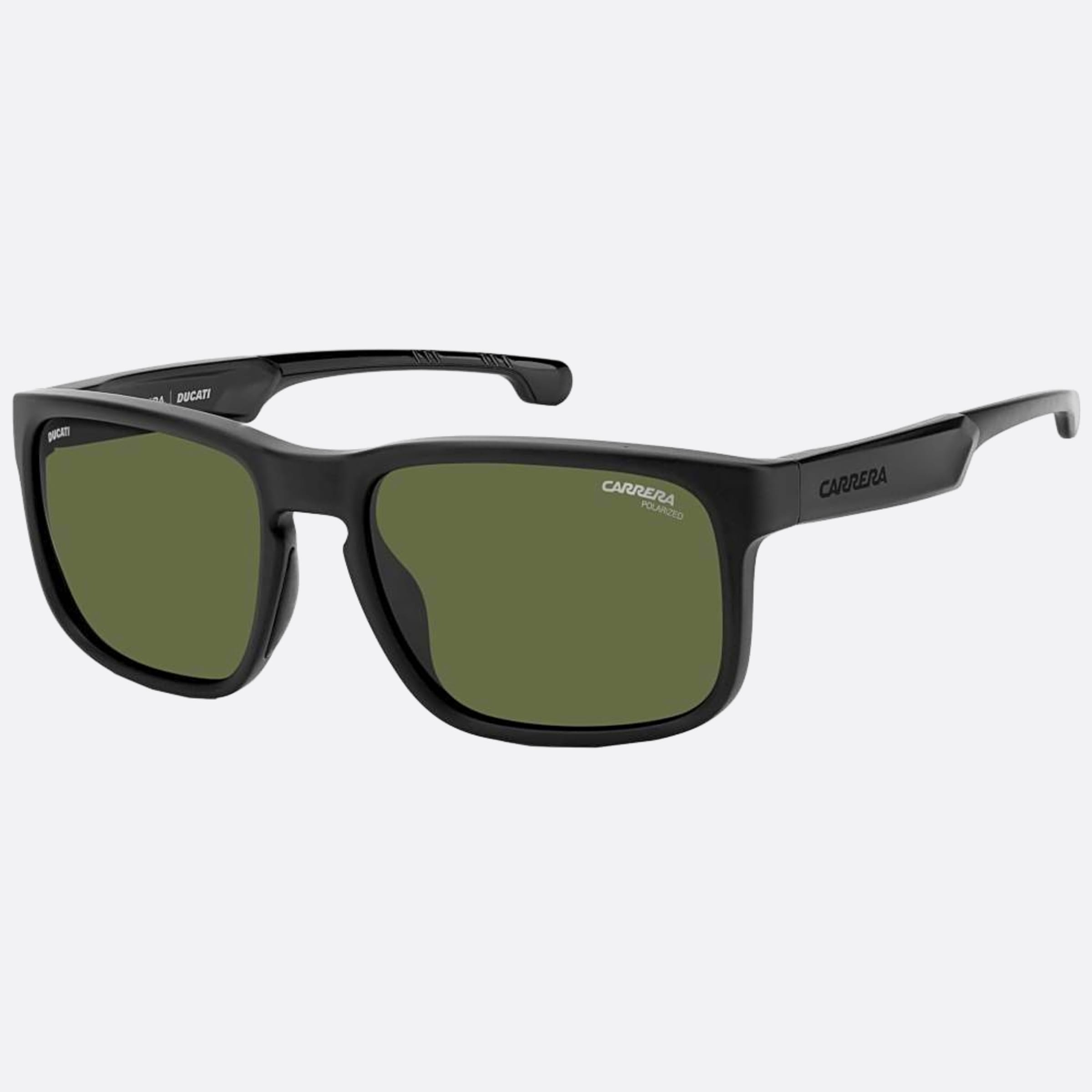 Carrera 57mm Ducati Carduc Black Geometric Polarized Men Sunglasses - Side View