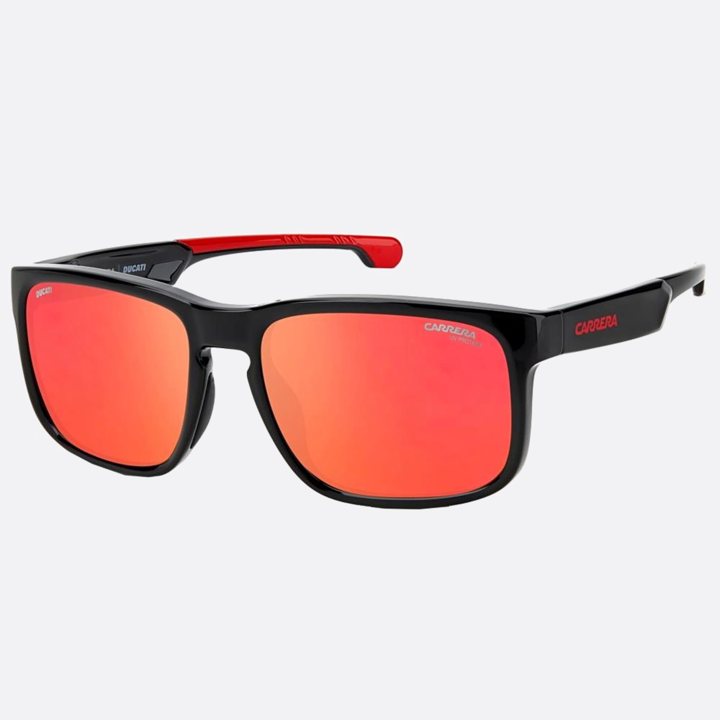 Carrera 57mm Ducati Carduc Oit Black Geometric Men Sunglasses - Side View