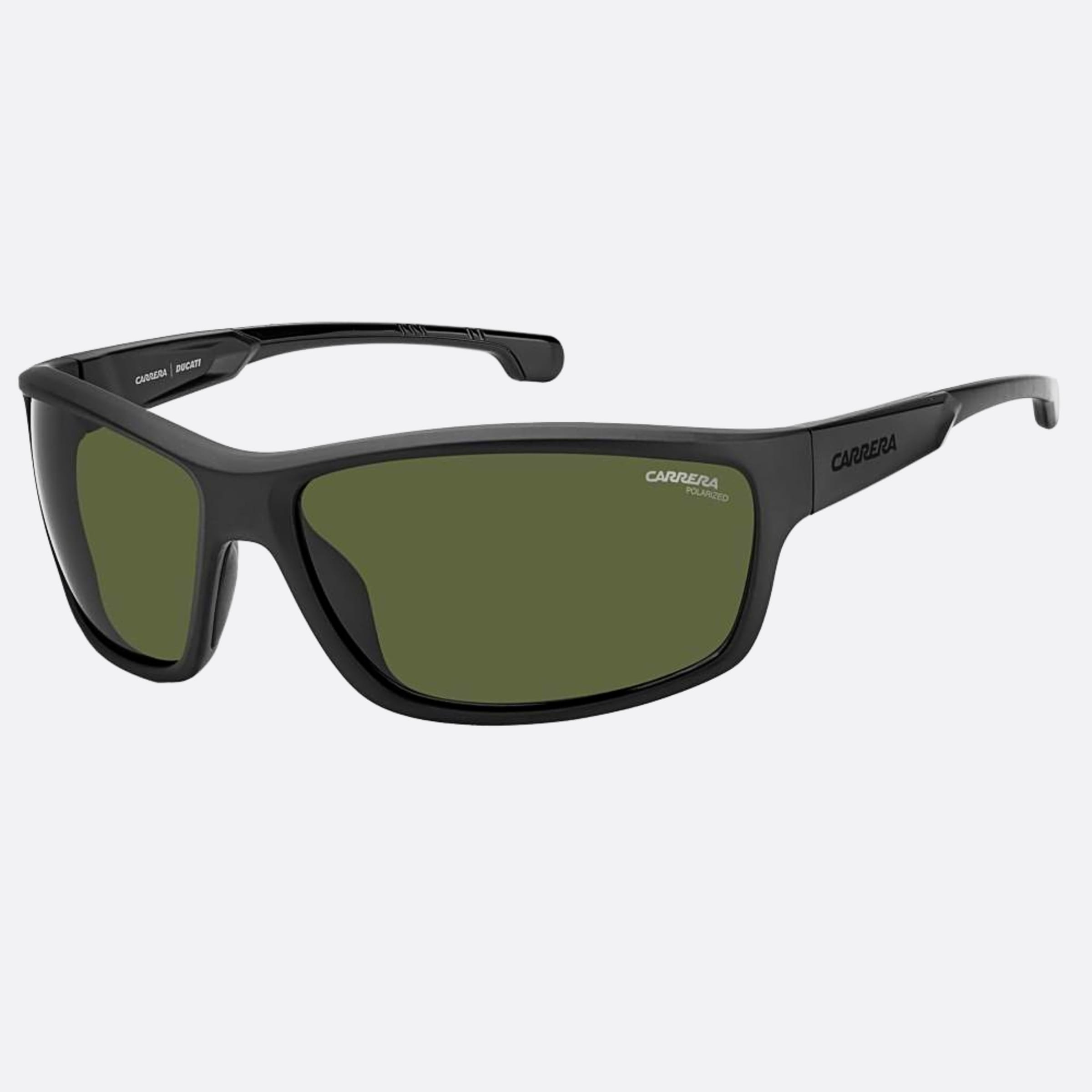 Carrera 68mm Ducati Carduc Black Geometric Polarized Men Sunglasses - Side View
