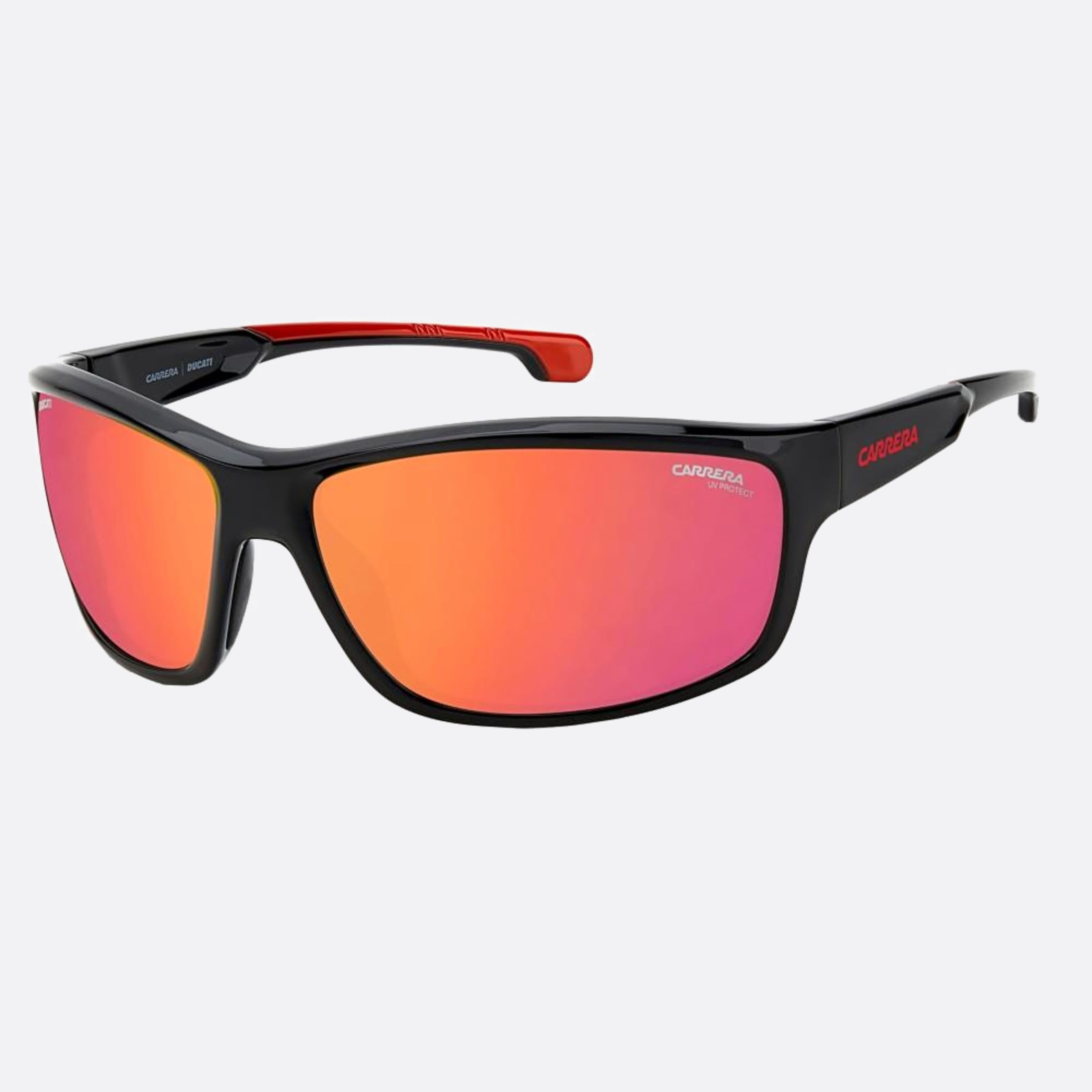 Carrera 68mm Ducati Carduc Oit Black Geometric Men Sunglasses - Side View