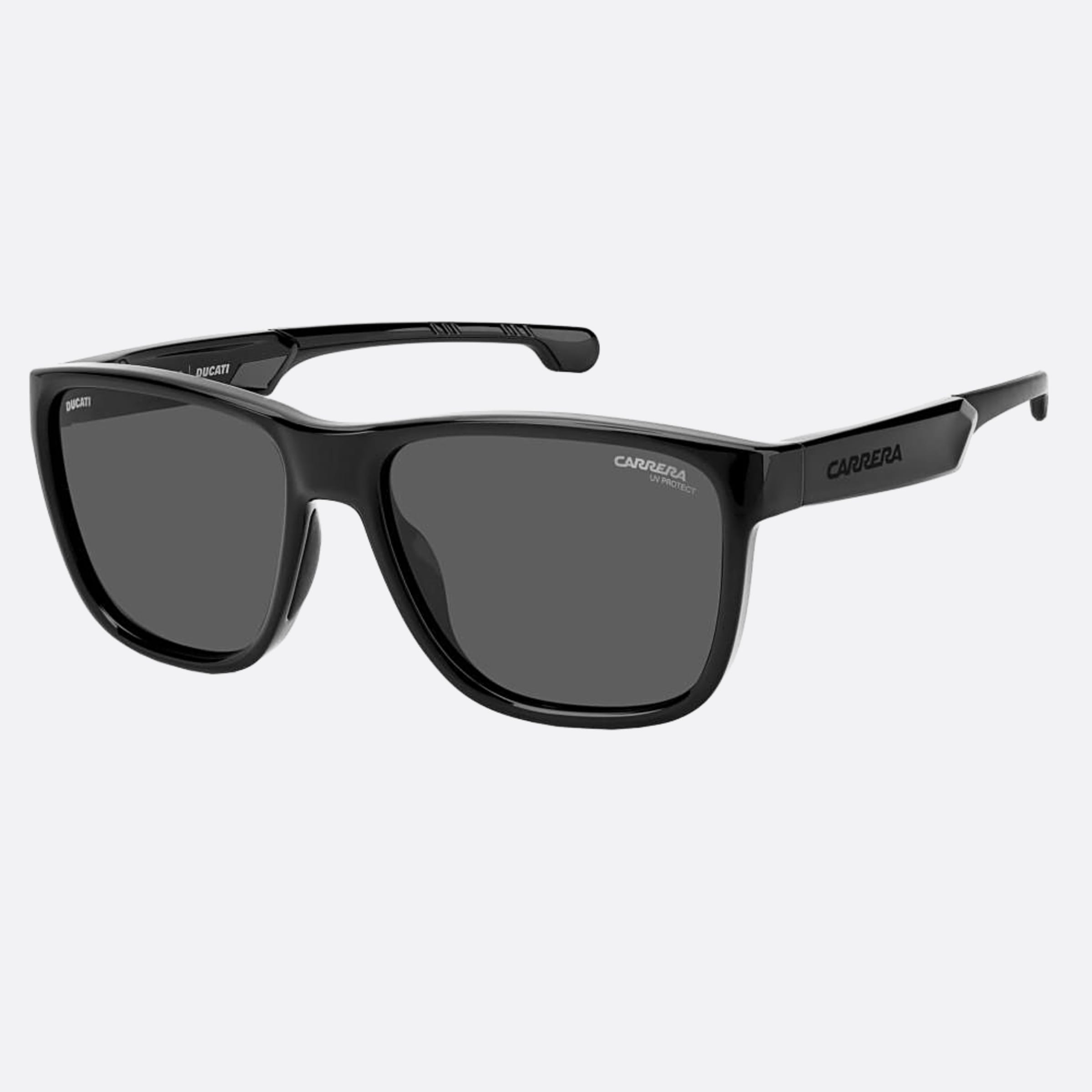 Carrera 57mm Ducati Carduc Black Squared Men Sunglasses - Side View