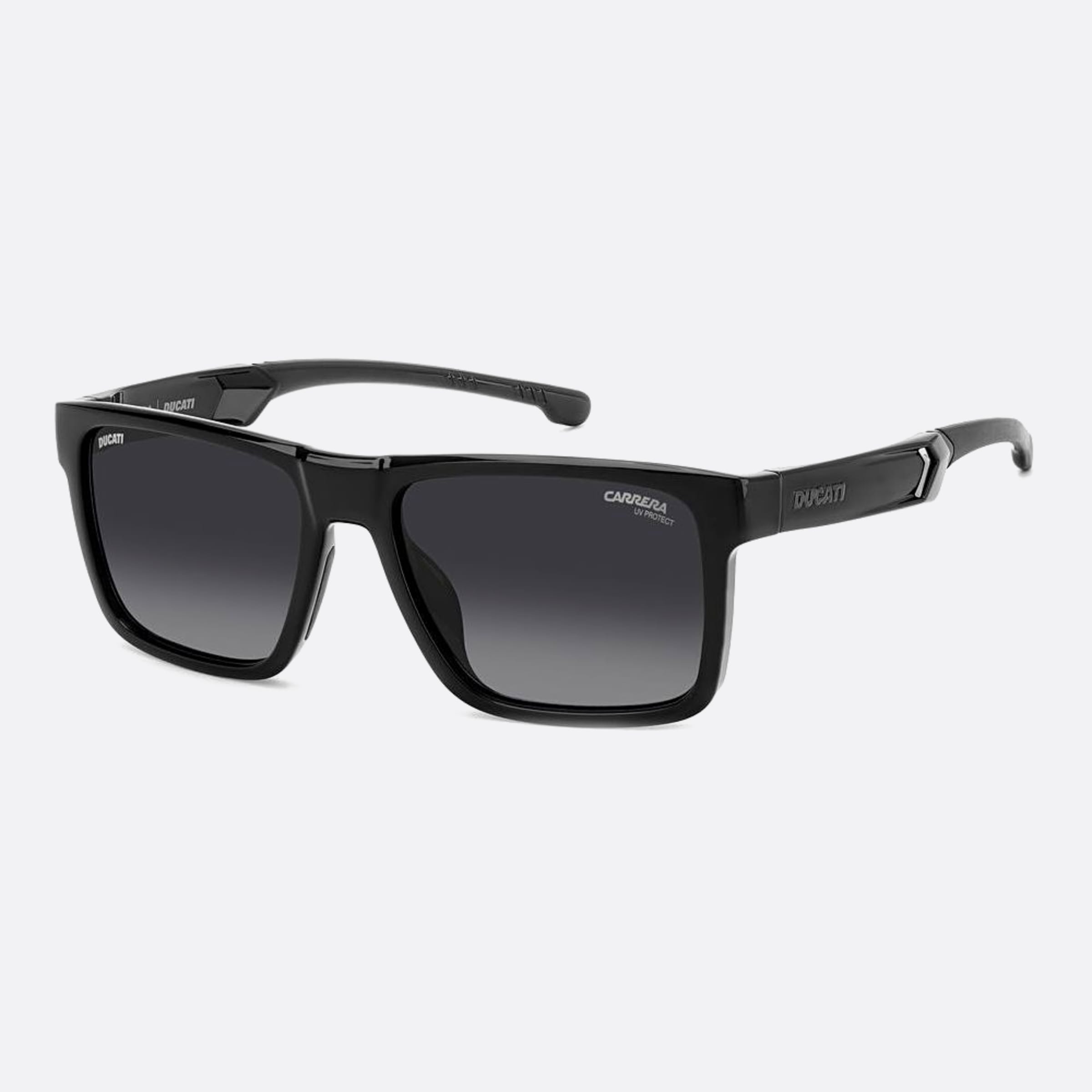 Carrera 55mm Ducati Carduc Black Squared Men Sunglasses - Side View