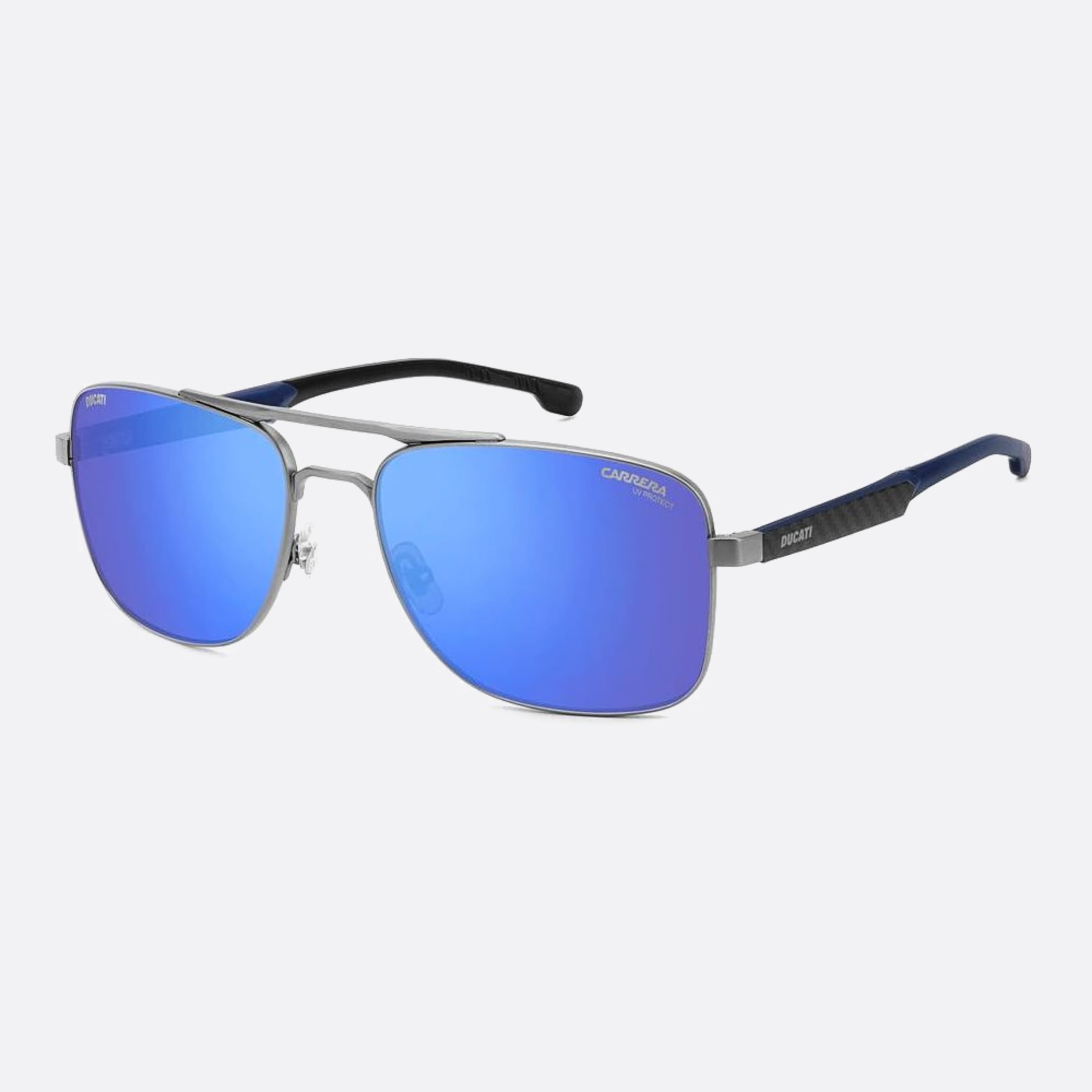 Carrera 60mm Ducati Carduc V6d Ruthenium Squared Men Sunglasses - Side View