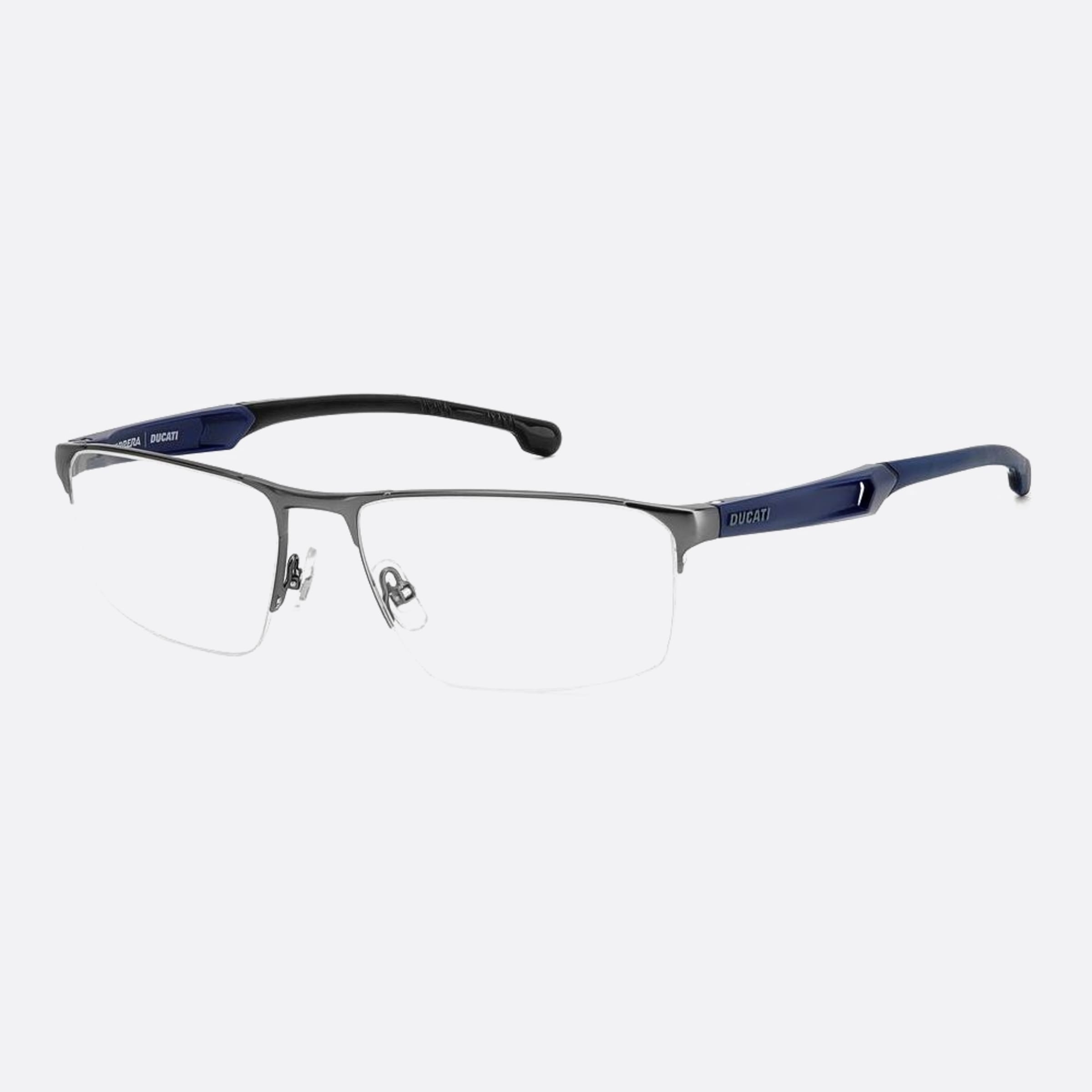 Carrera 57mm Ducati Carduc V6d Blue Geometric Men Eyeglasses - Side View