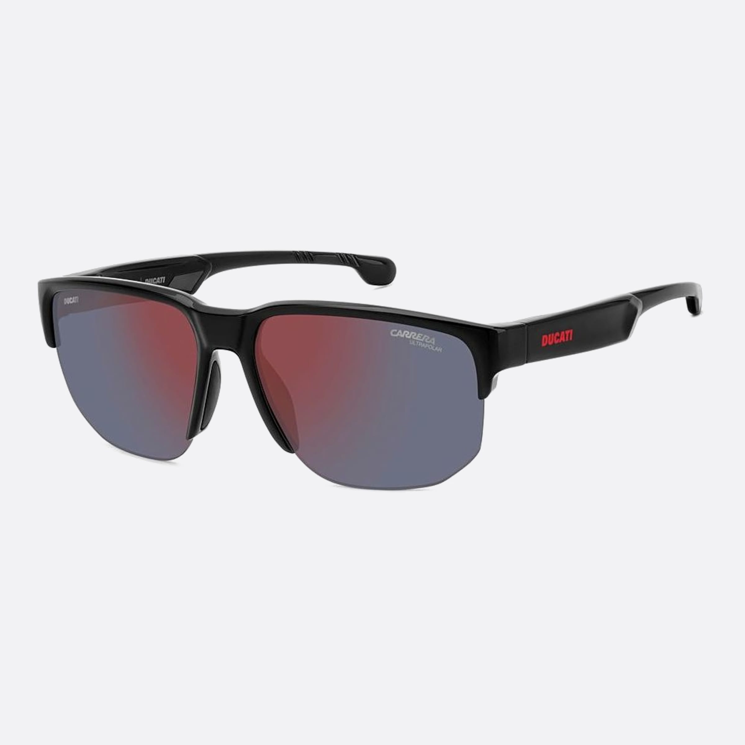 Carrera 63mm Ducati Carduc Black Squared Polarized Men Sunglasses - Side View