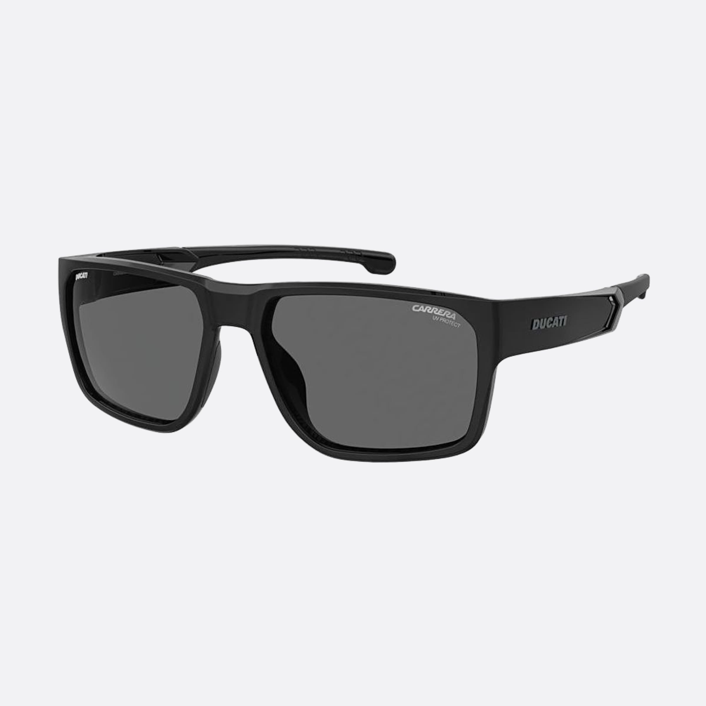 Carrera 59mm Ducati Carduc Black Geometric Men Sunglasses - Side View