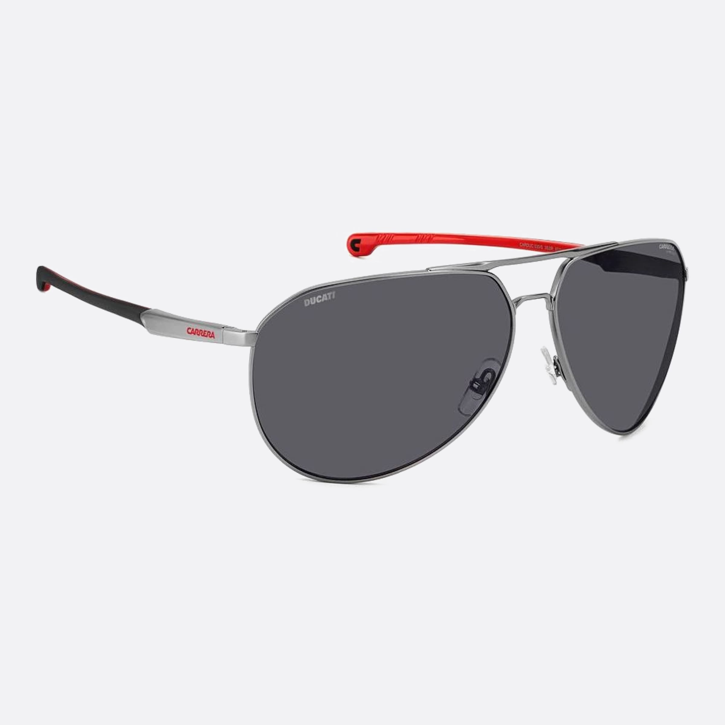 Carrera 67mm Ducati Carduc 3s3 Grey Pilot Men Sunglasses - Additional Angle