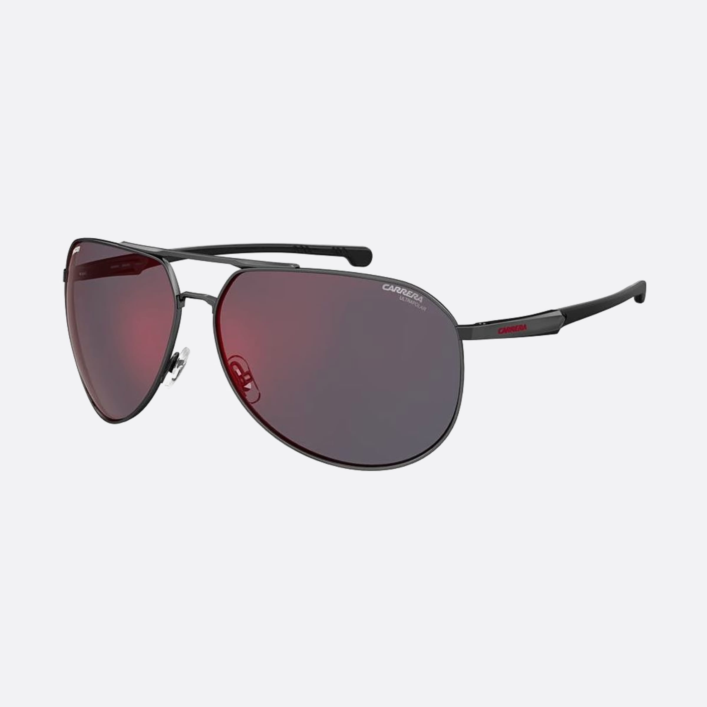 Carrera 67mm Ducati Carduc Black Pilot Polarized Men Sunglasses - Side View