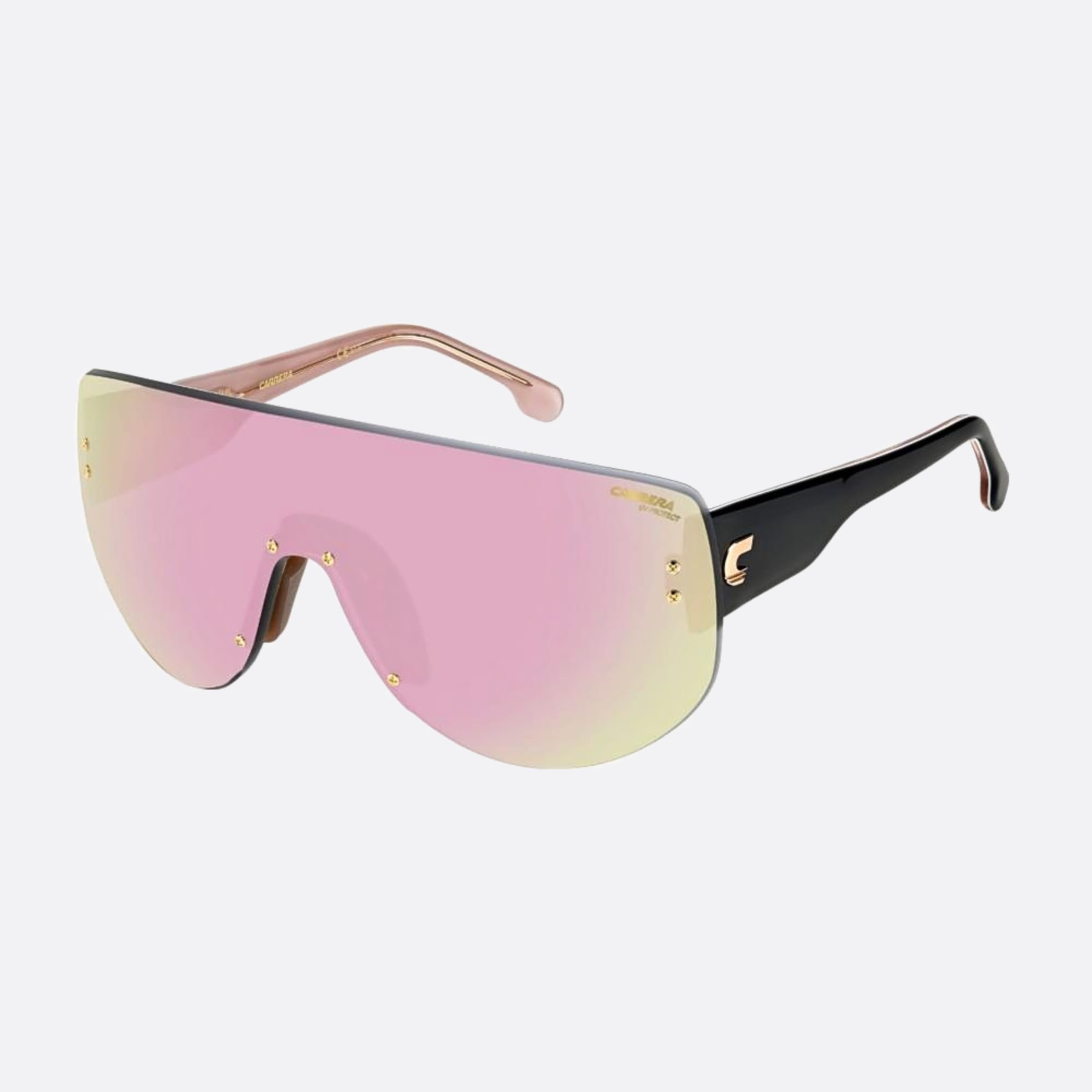 Carrera 99mm Flaglab Black Shield Women Sunglasses - Side View