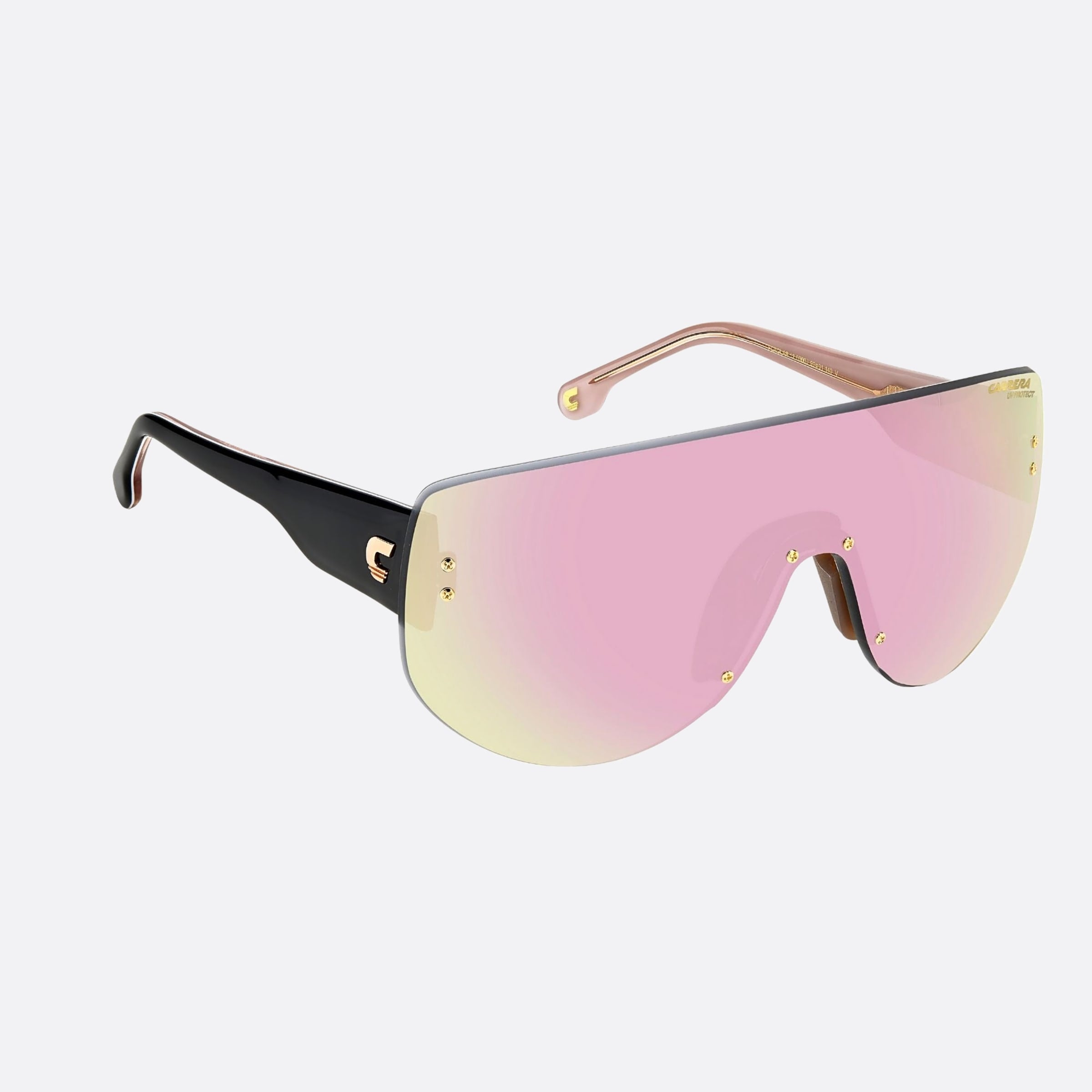 Carrera 99mm Flaglab Black Shield Women Sunglasses - Detail View