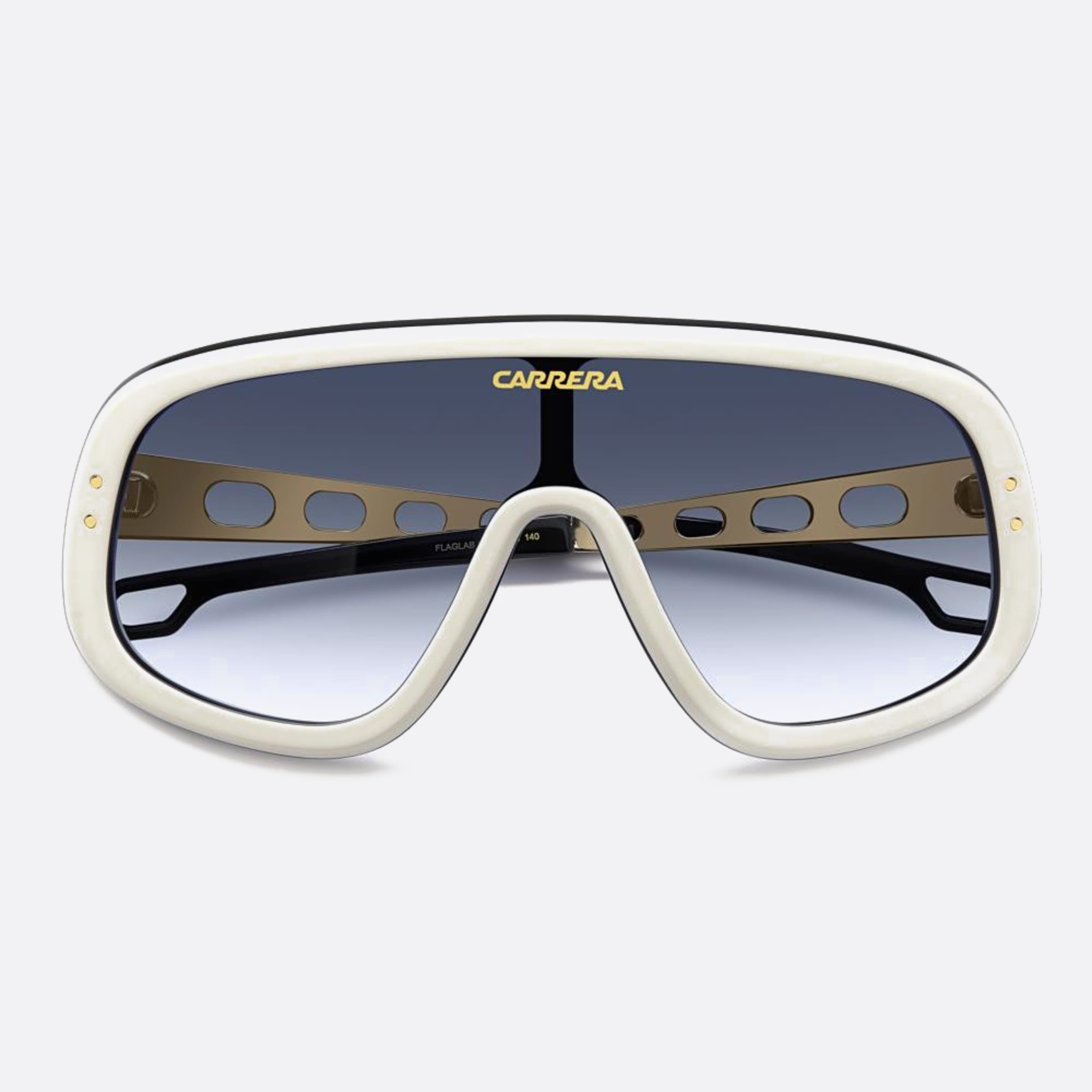 Carrera 99mm Flaglab Special Edition B4e White Shield Men Sunglasses - Main View