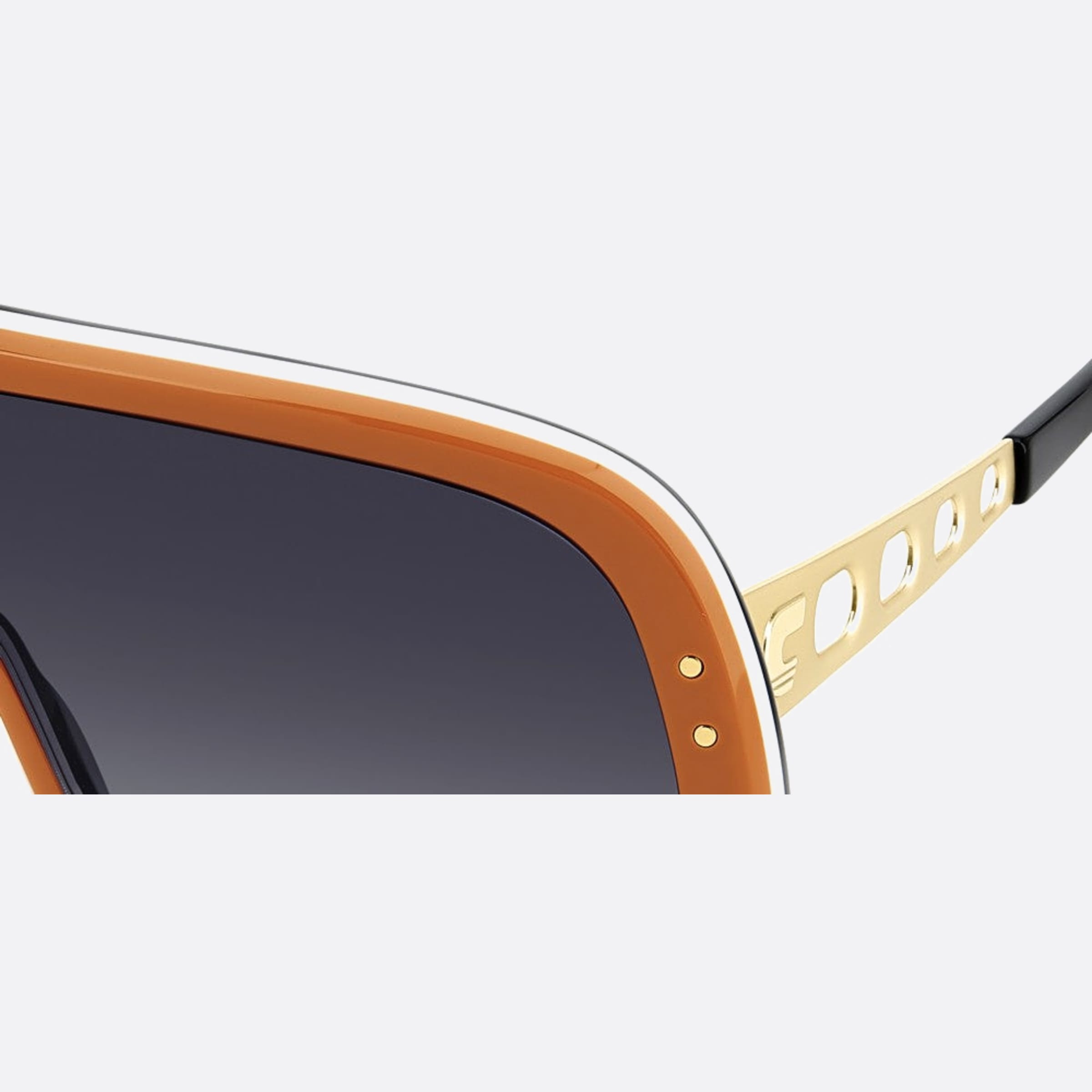 Carrera 99mm Flaglab Special Edition C3e Orange Shield Men Sunglasses - Detail View