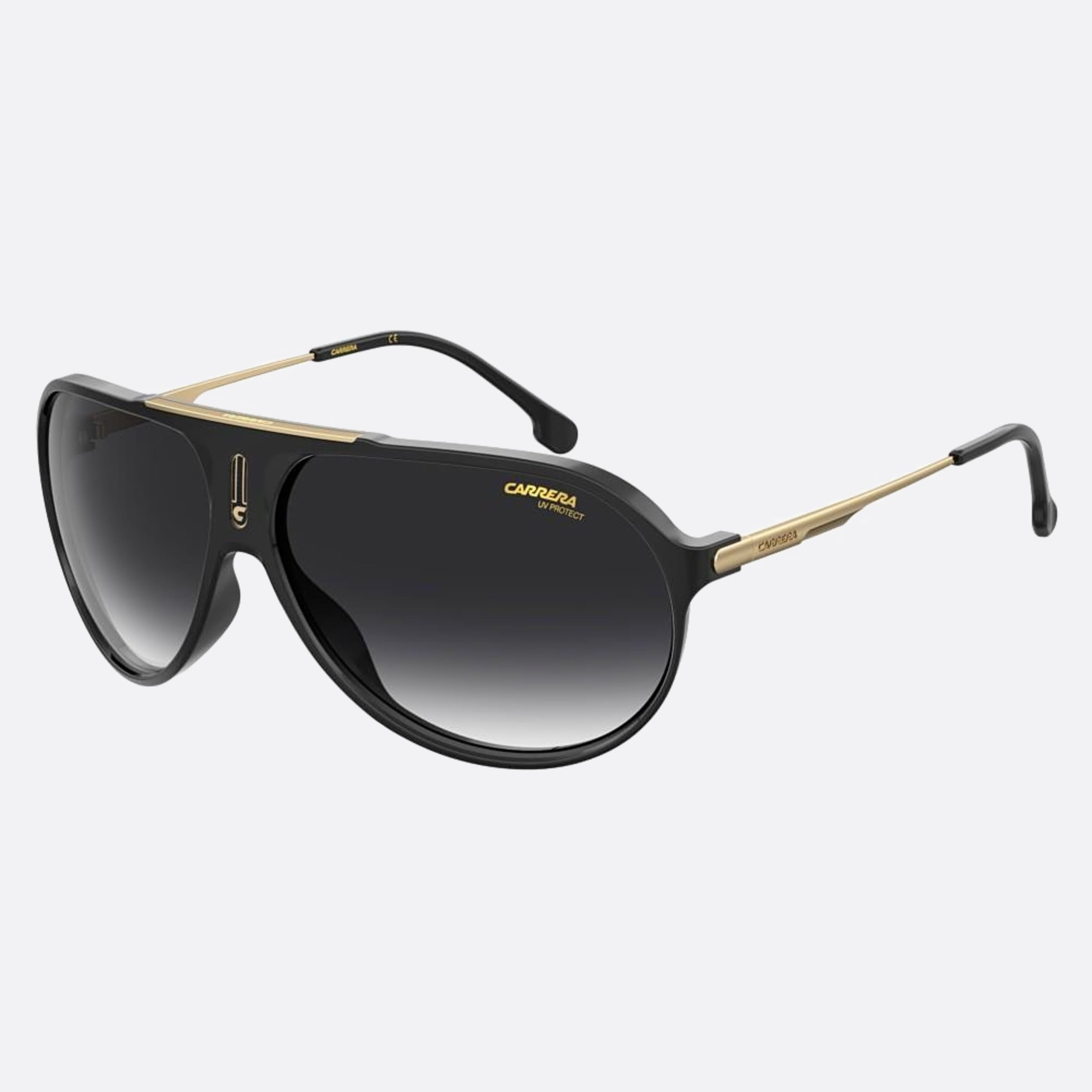 Carrera 63mm Hot65 Black Pilot Unisex Sunglasses - Side View
