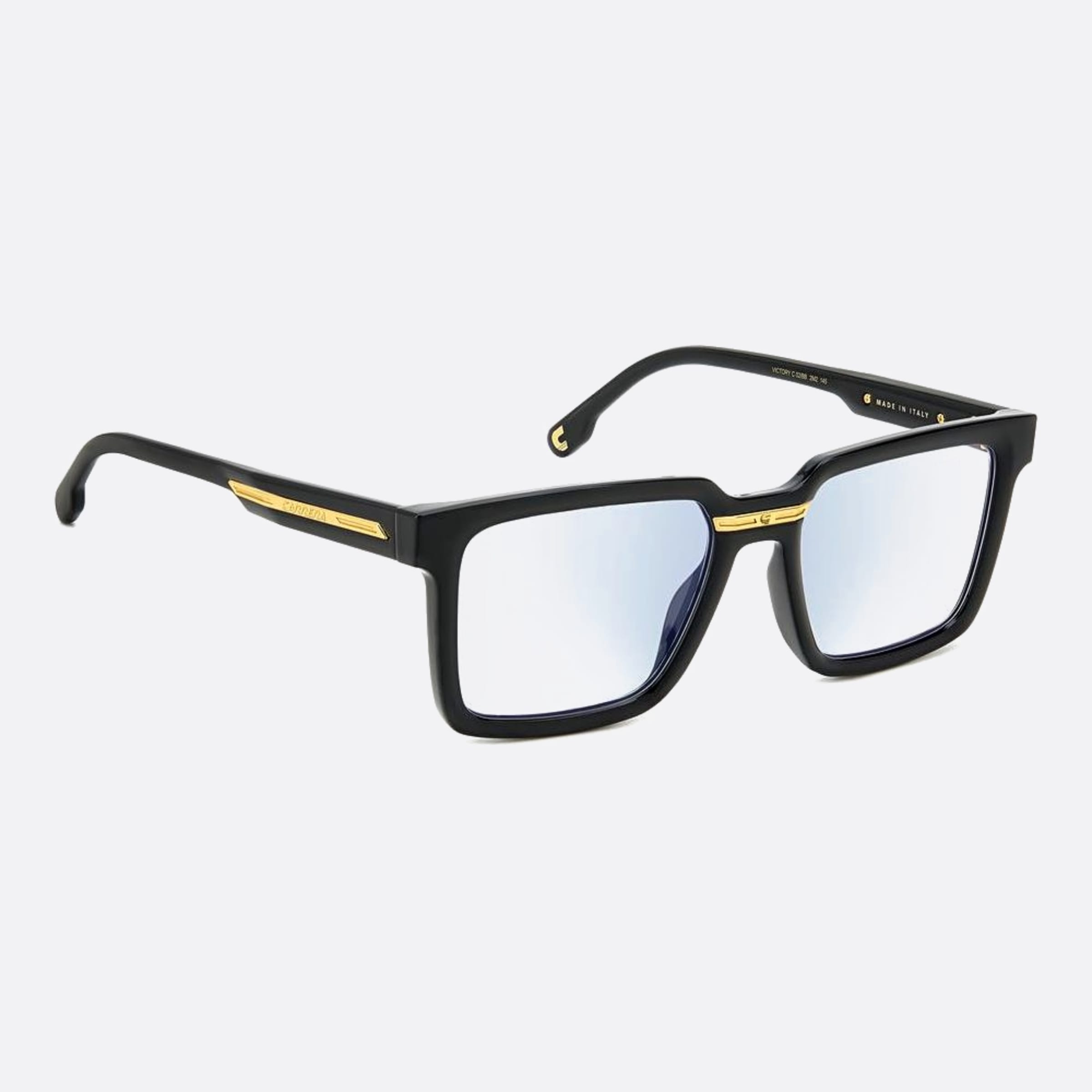Carrera 54mm Victory 2m2 Black Squared Men Eyeglasses - Detail View