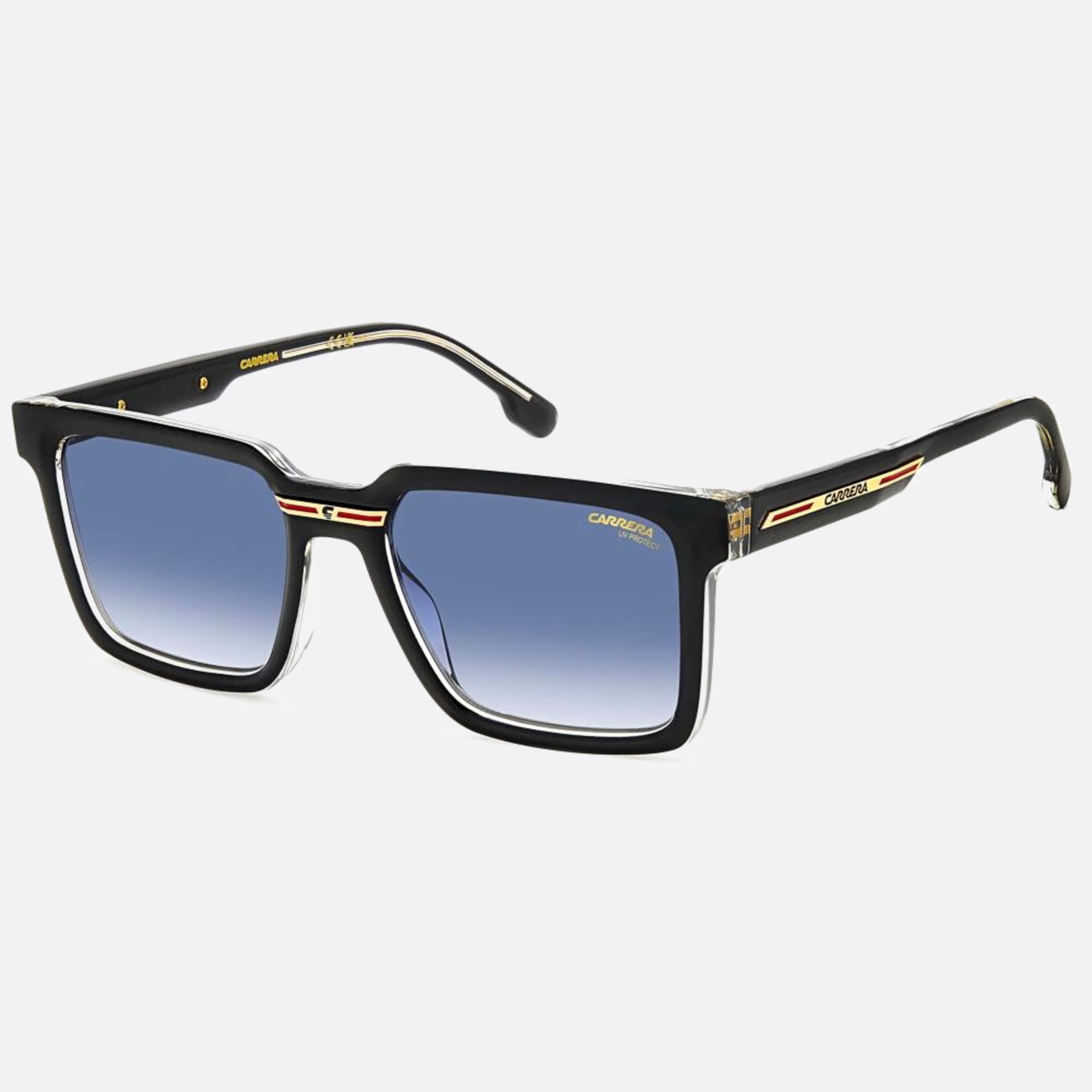 Carrera 54mm Victory 7c5 Black Geometric Men Sunglasses - Side View