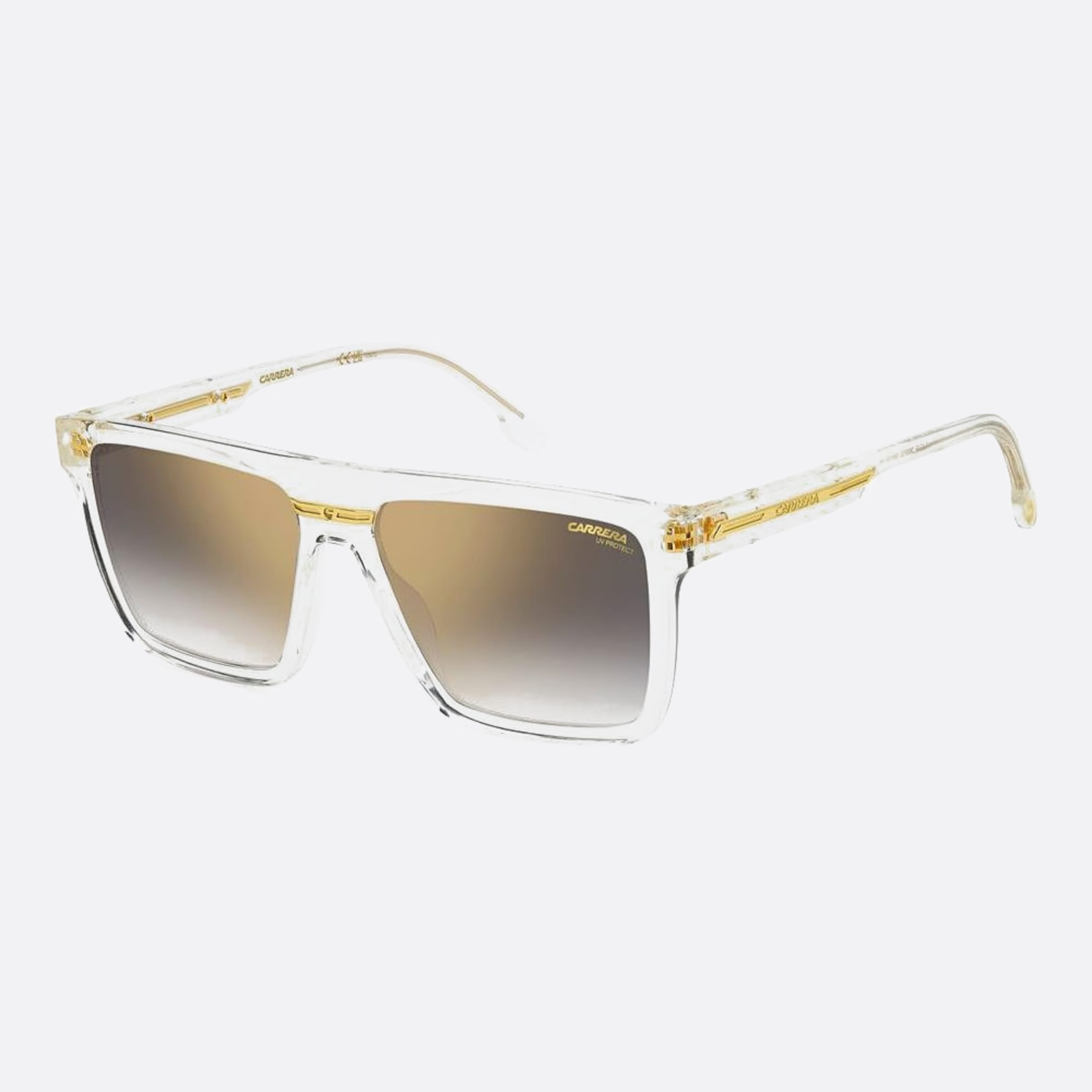 Carrera 58mm Victory Transparent Geometric Men Sunglasses - Side View