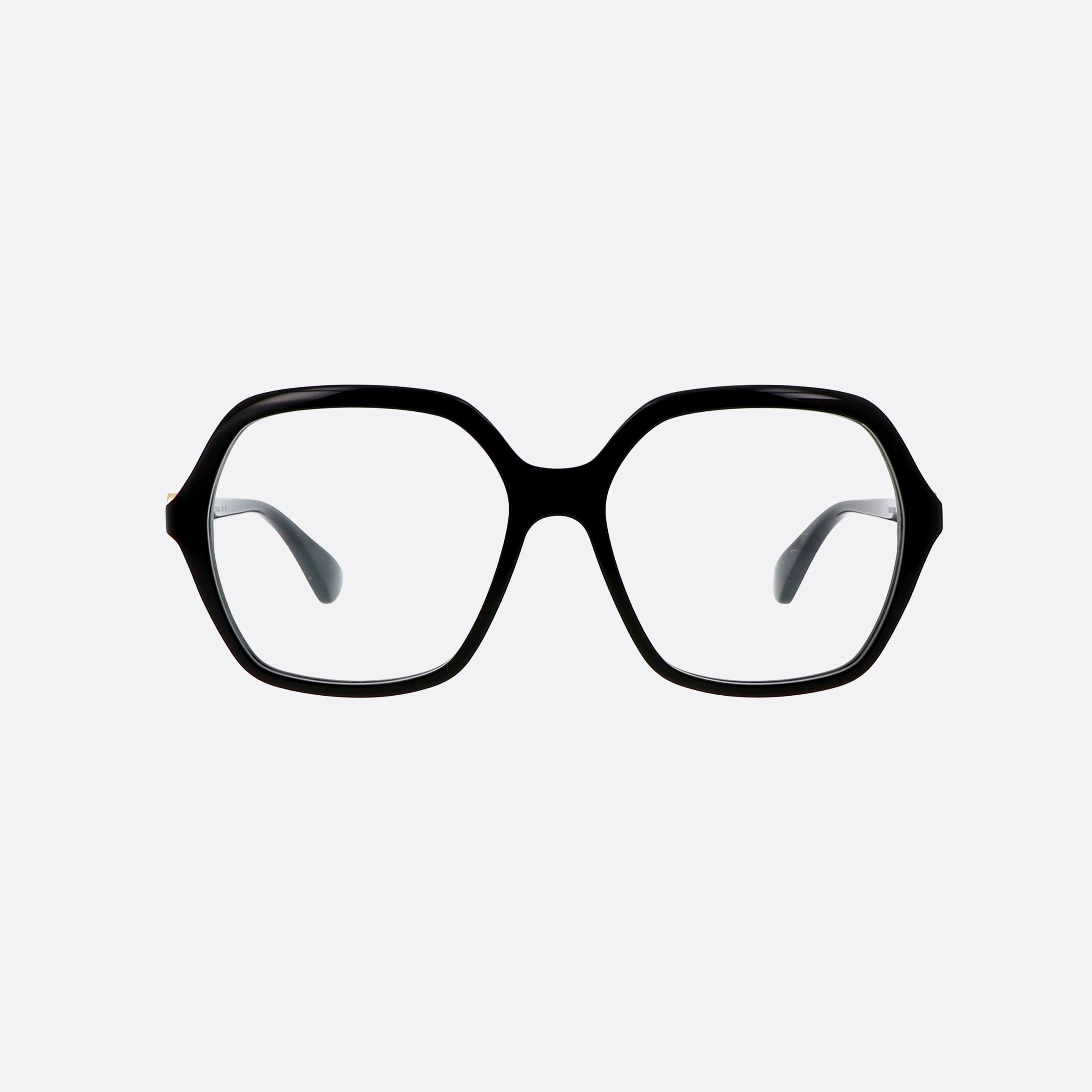 Cartier 57mm Contemporary Black Square Women Eyeglasses - Side View