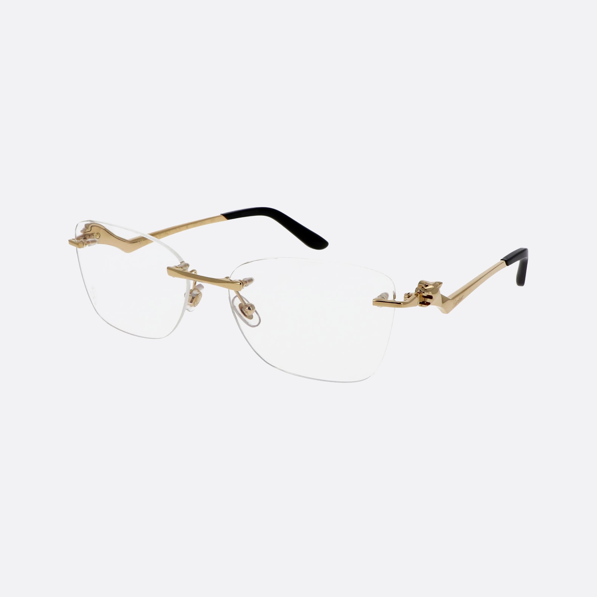 Cartier 57mm Core Range Gold Cat Eyes Women Eyeglasses - Main View