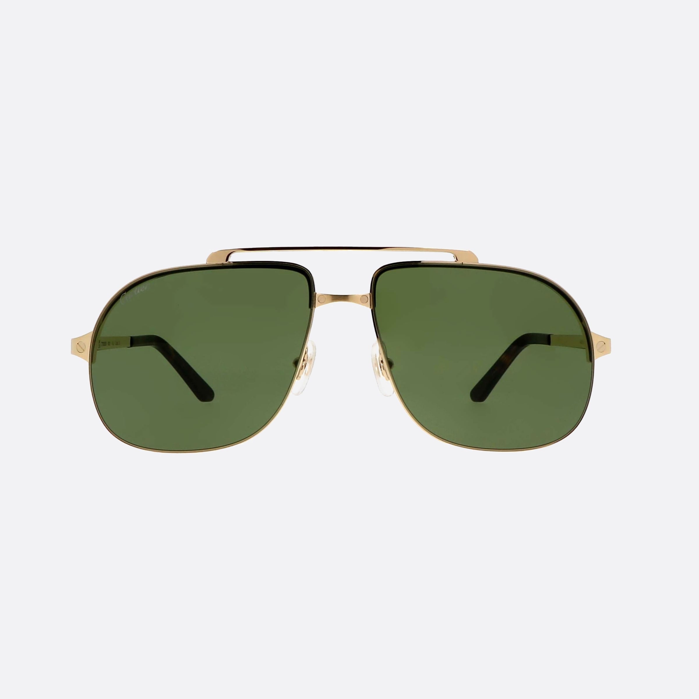 Cartier 62mm Core Range Gold Pilot Men Sunglasses - Side View