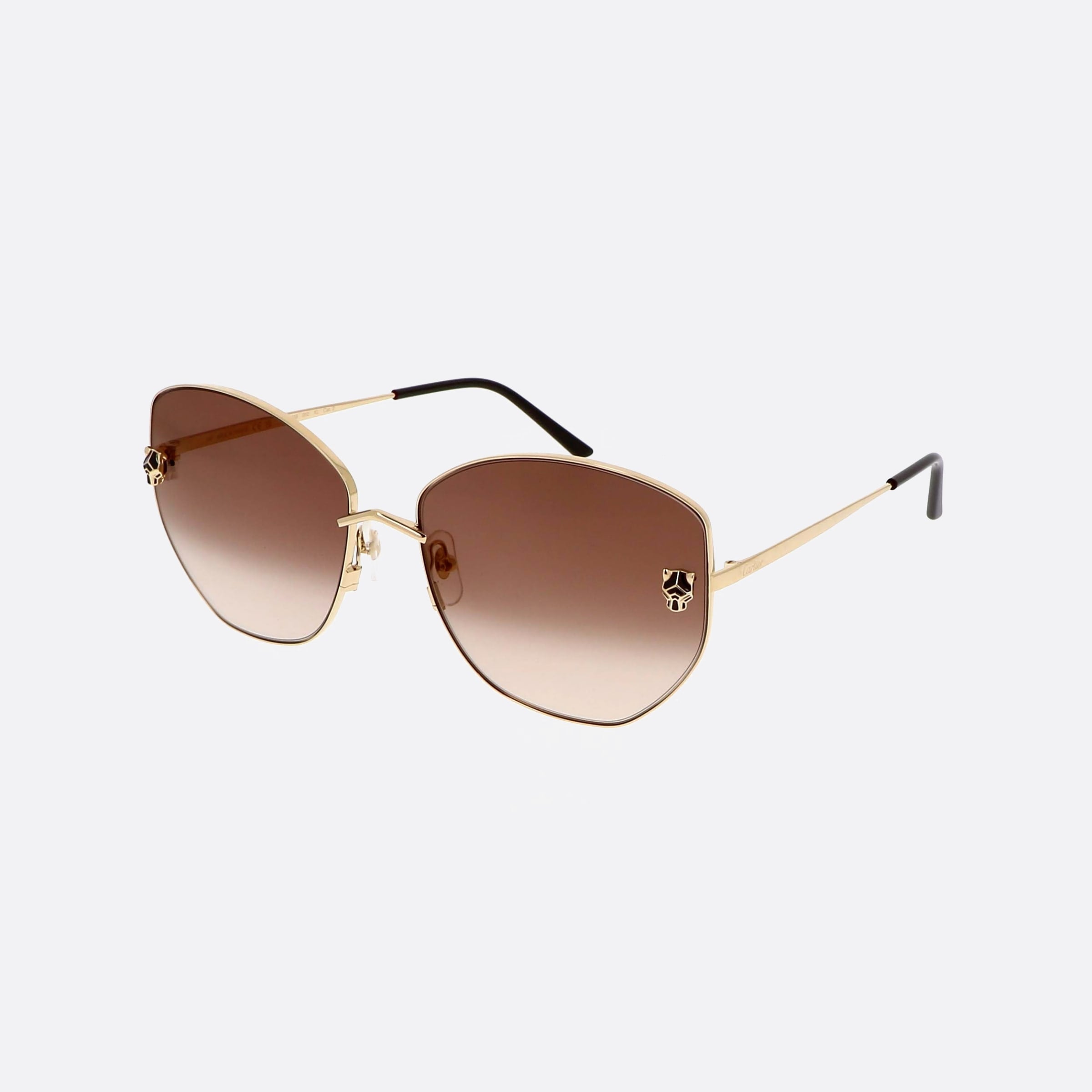 Cartier 62mm Core Range Gold Butterfly Women Sunglasses - Main View