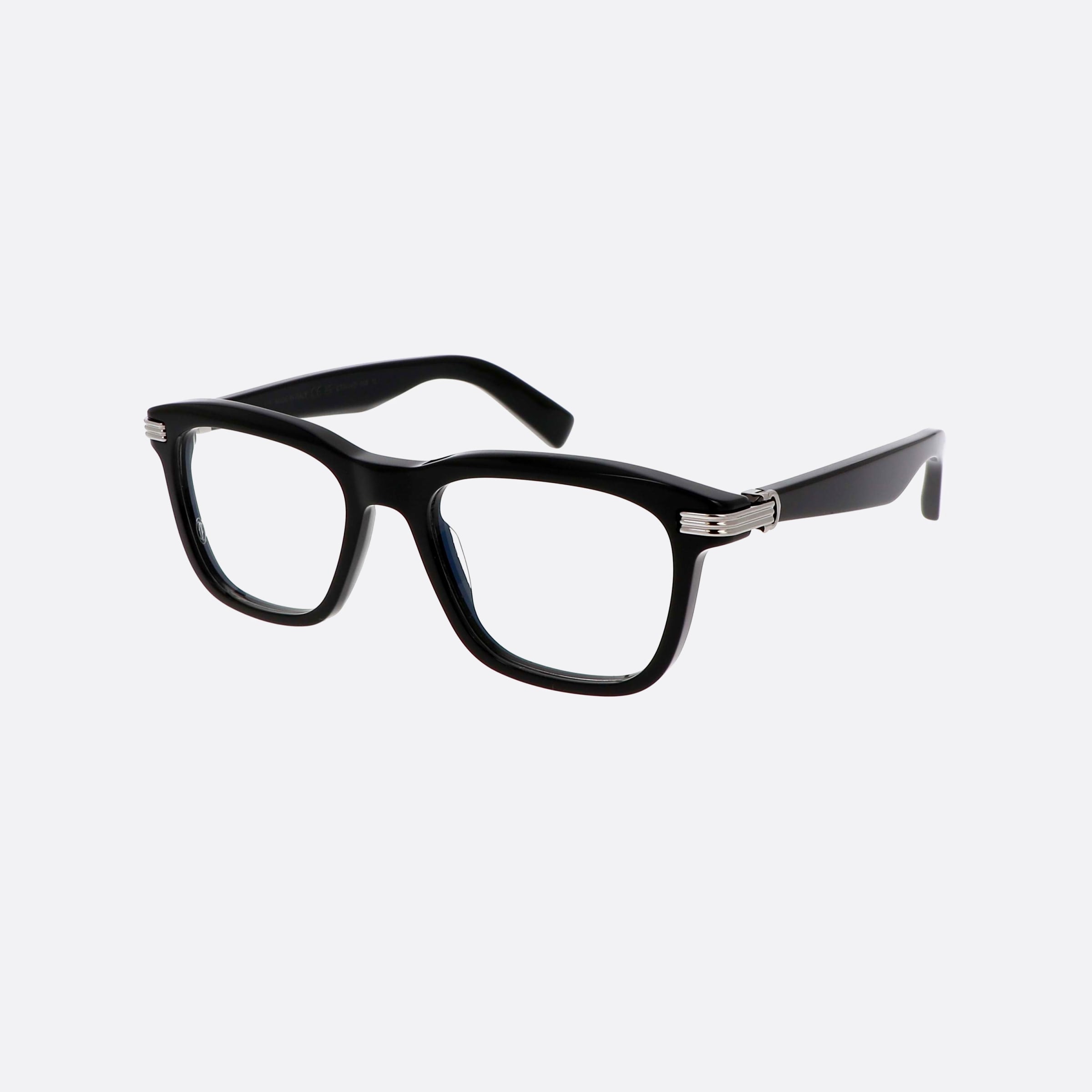 Cartier 54mm Core Range Black Rectangle Men Eyeglasses - Main View