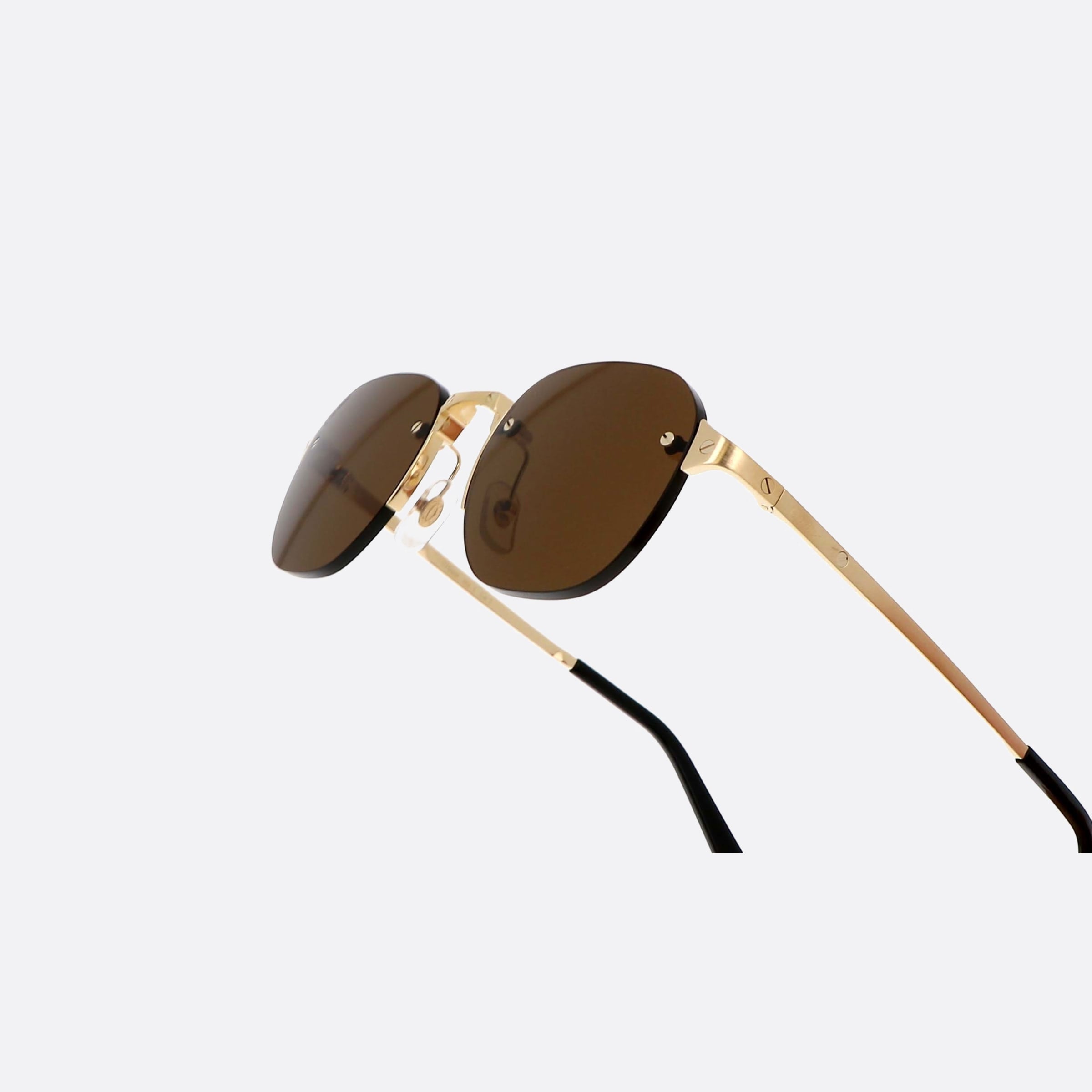 Cartier 51mm Core Range Gold Geometric Men Sunglasses - Lifestyle Shot