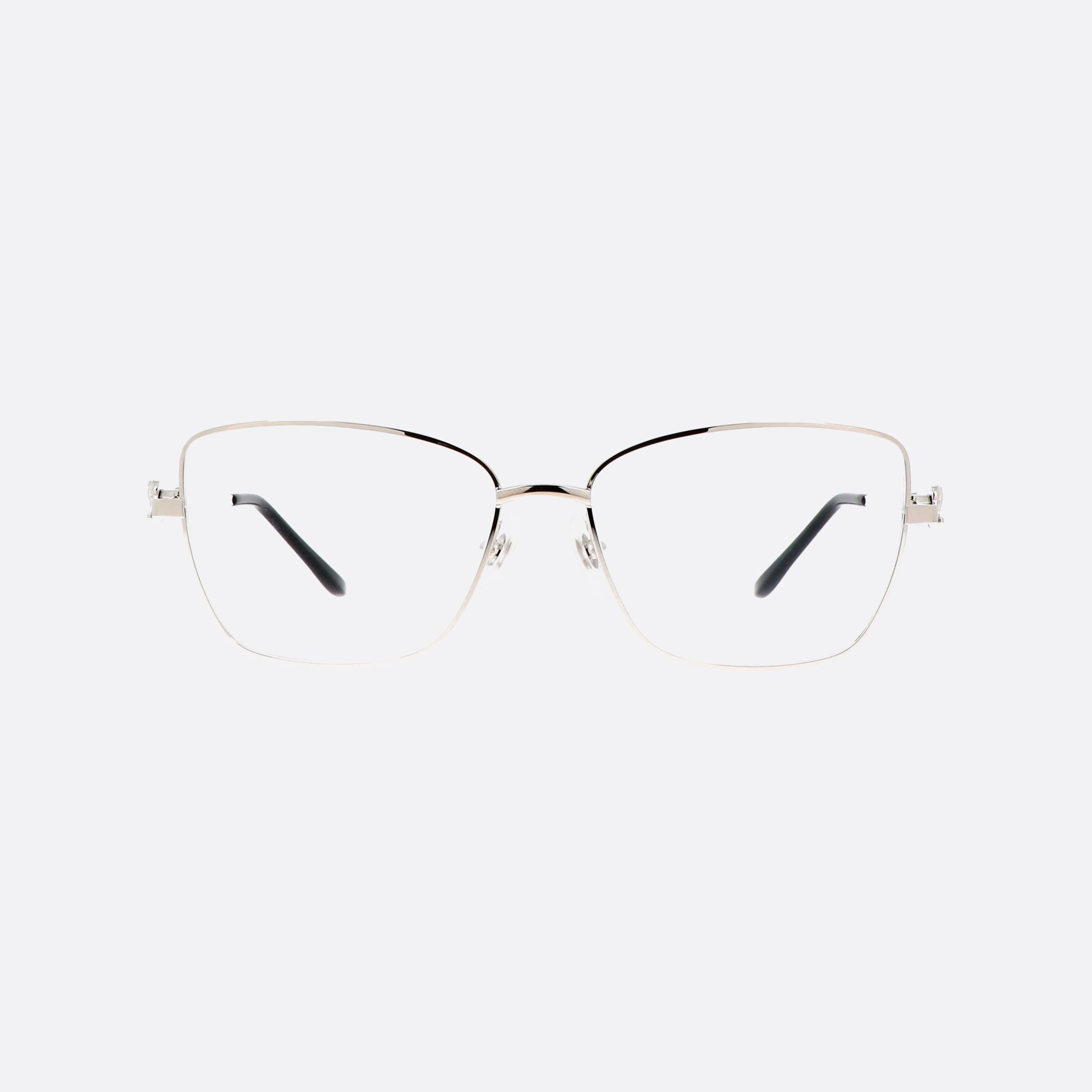 Cartier 55mm Core Range Silver Cat Eyes Women Eyeglasses - Side View