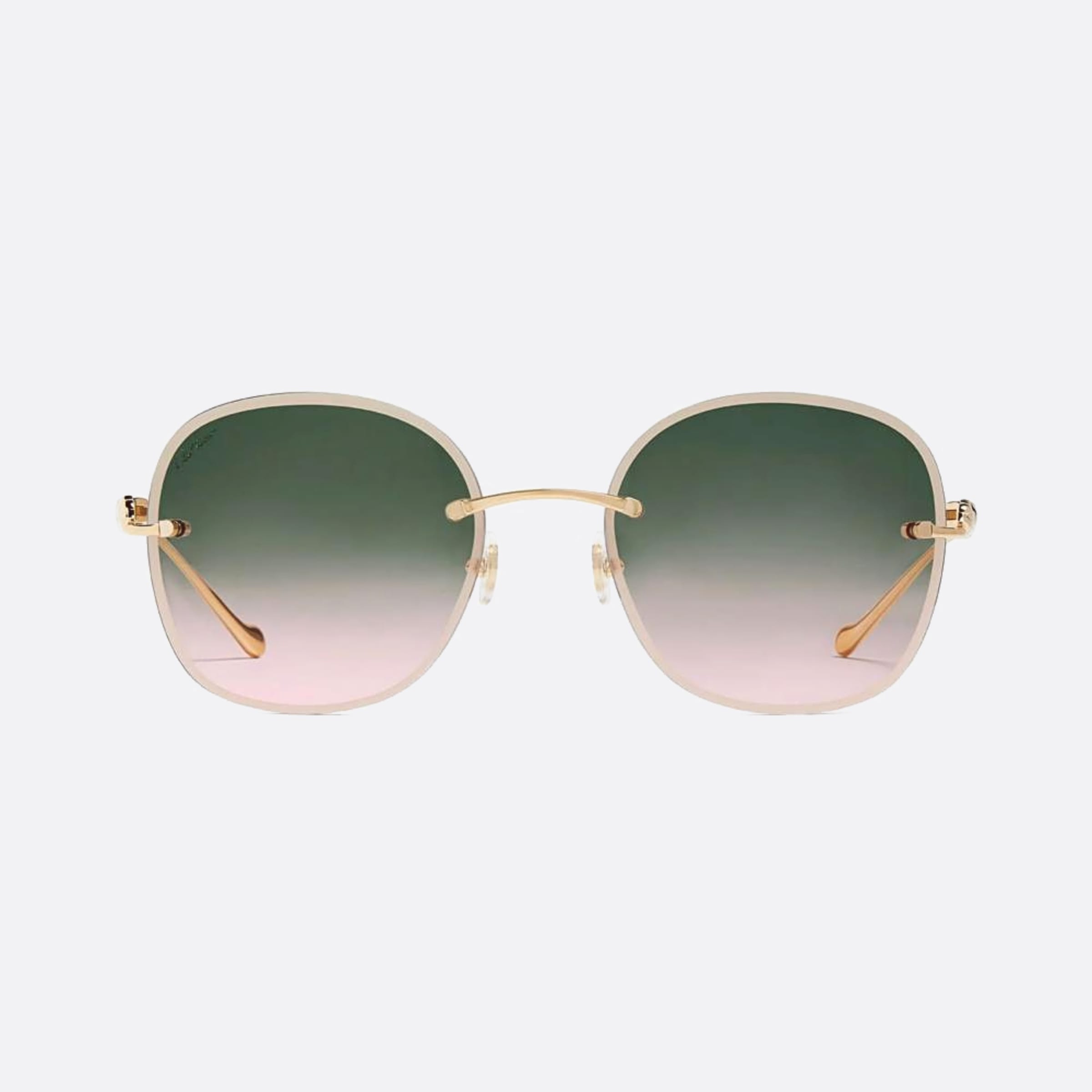 Cartier 55mm Ct0028rs Gold Geometric Women Sunglasses - Main View