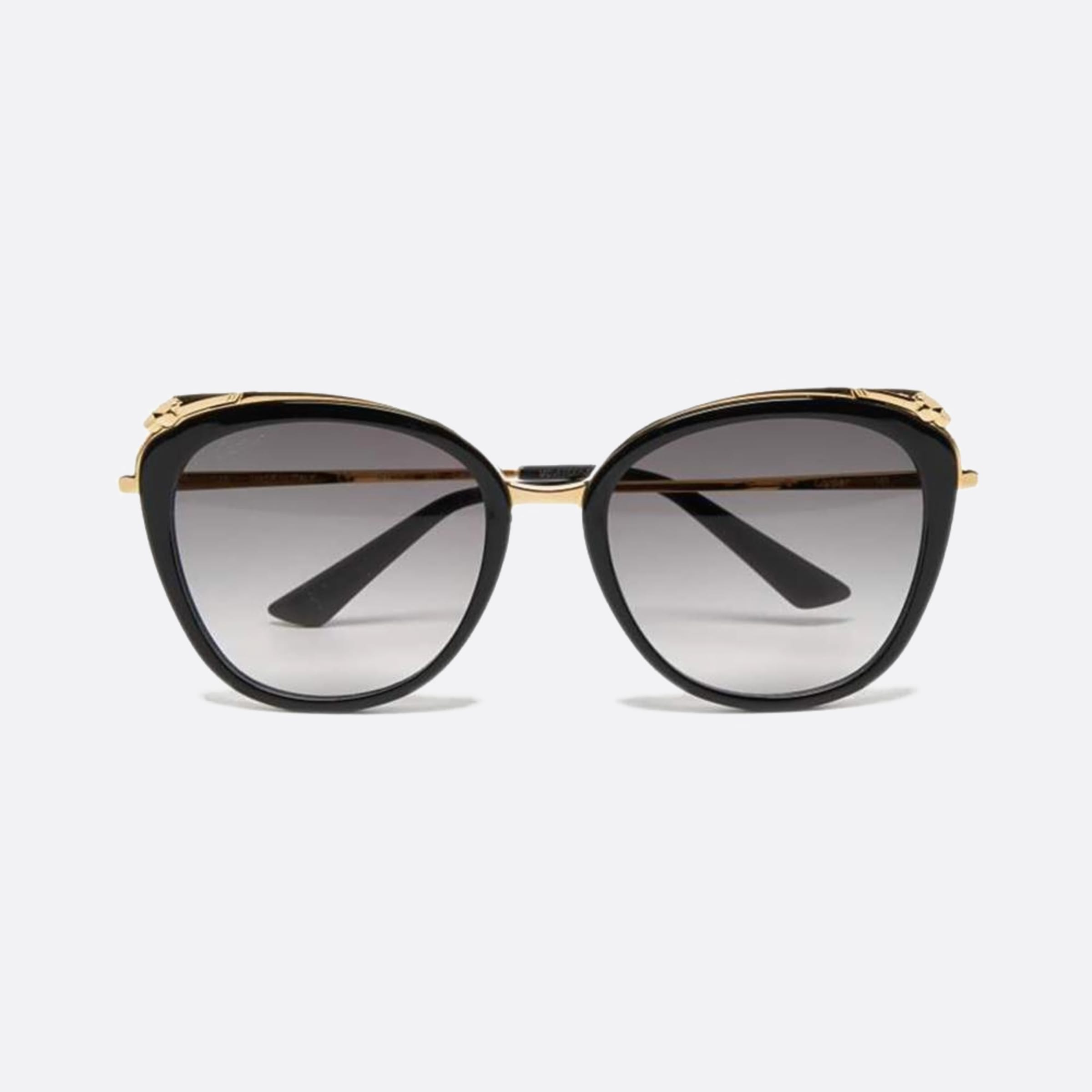 Cartier 55mm Black Cat Eye Women Sunglasses - Main View