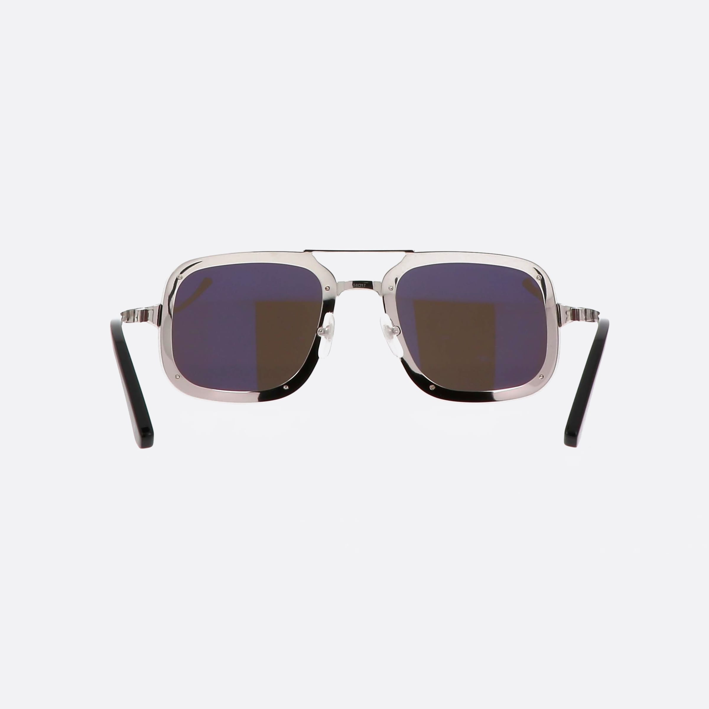 Cartier 58mm Silver Pilot Men Sunglasses - Lifestyle Shot
