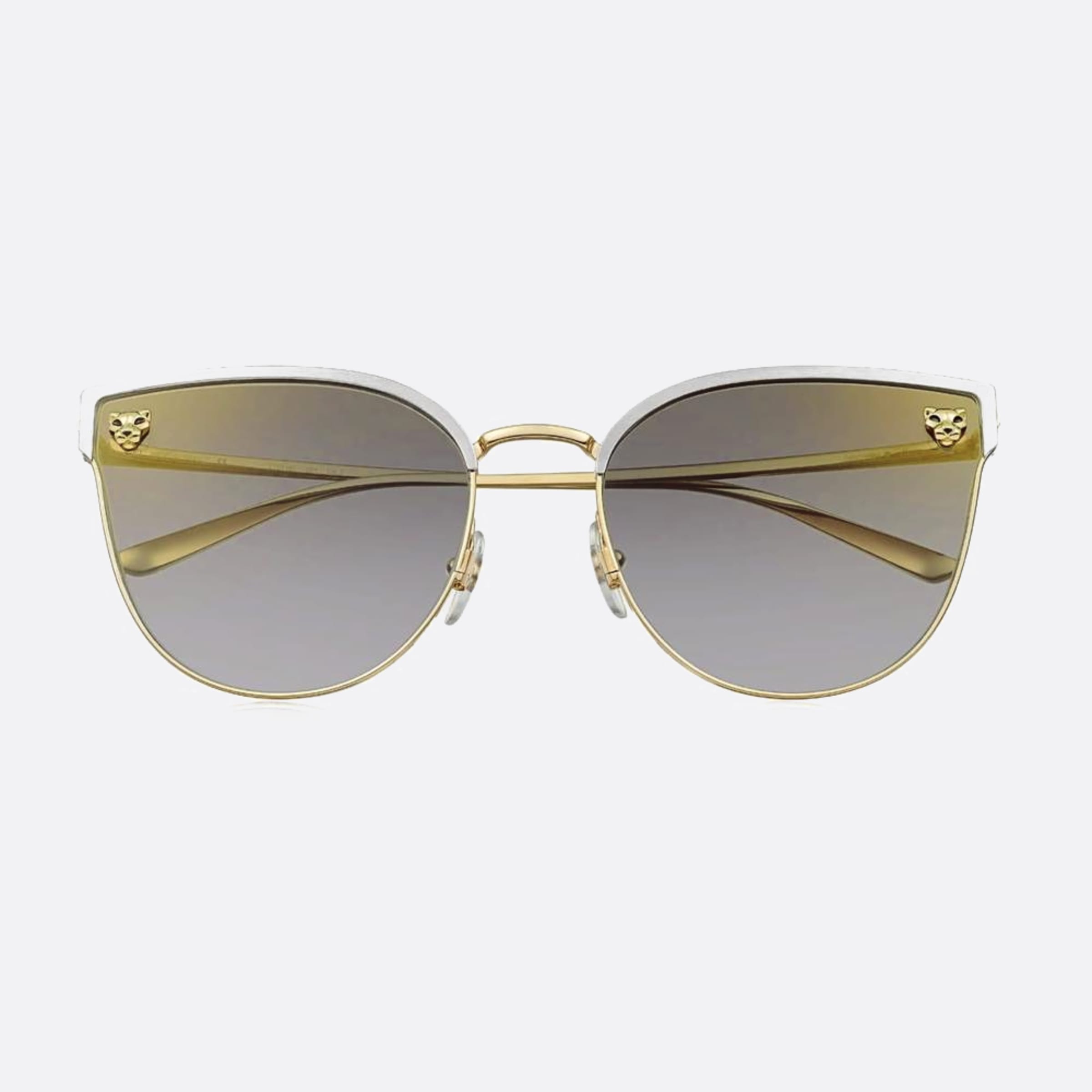 Cartier 59mm Silver Cat Eye Women Sunglasses - Main View