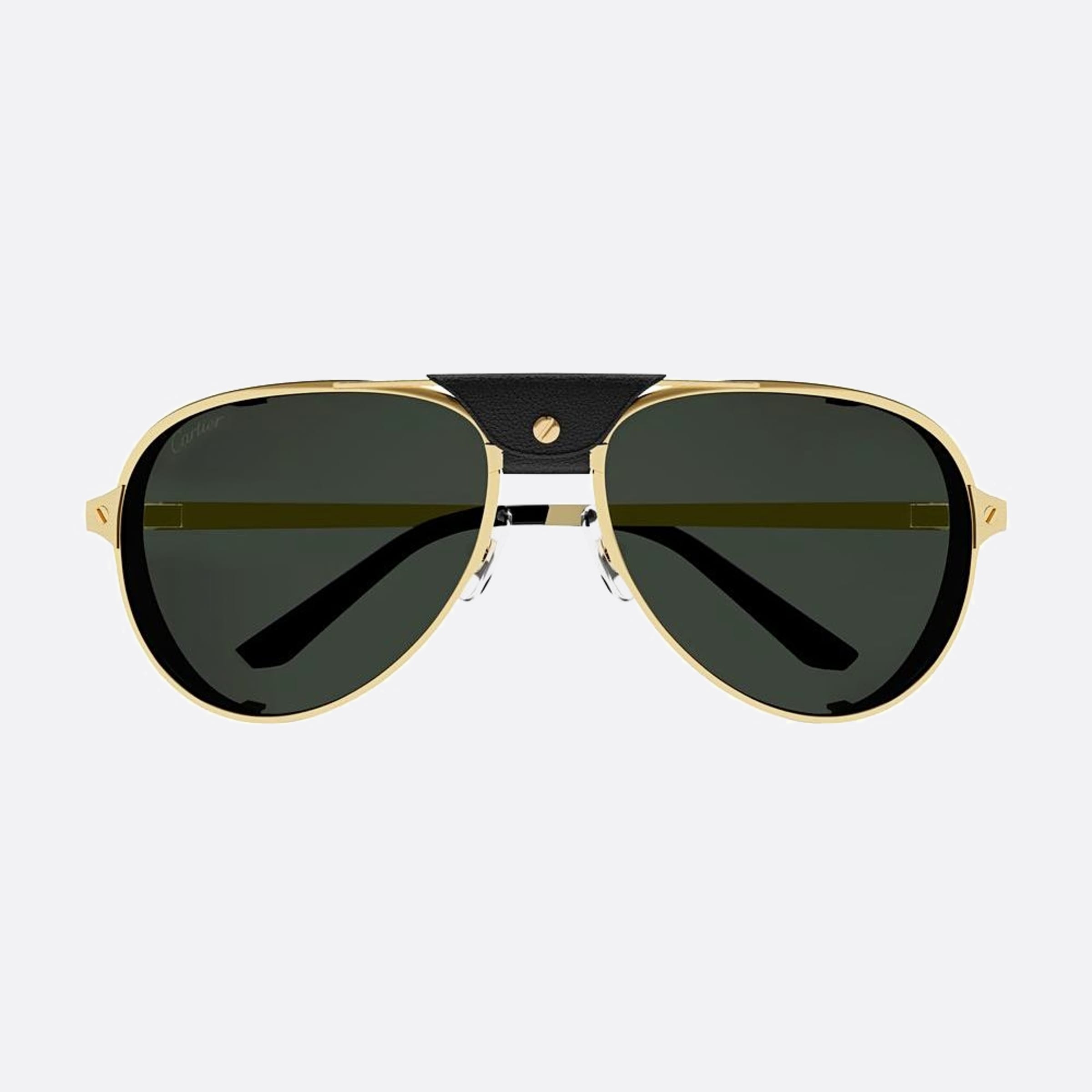 Cartier 61mm Black Pilot Polarized Men Sunglasses - Main View