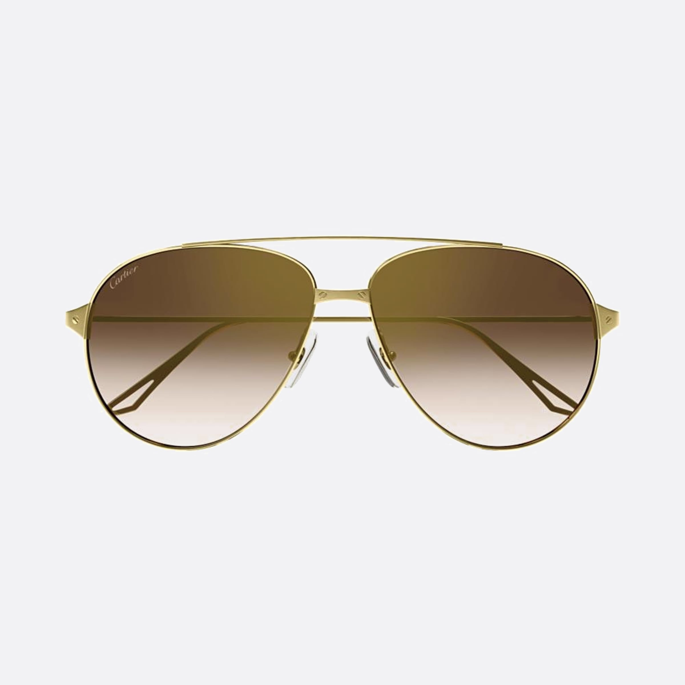 Cartier 59mm Gbs Gold Pilot Women Sunglasses - Main View