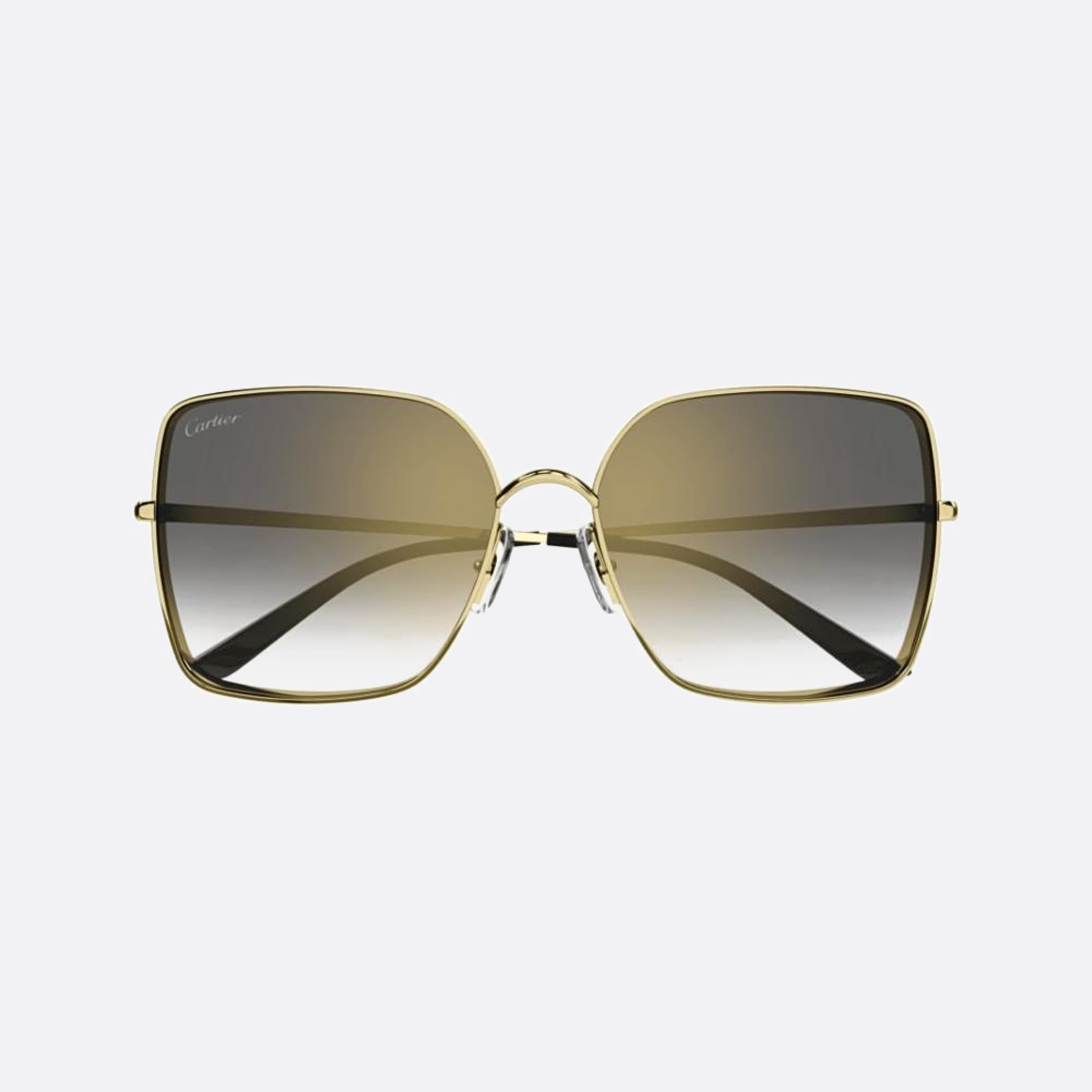 Cartier 59mm Gdgy Gold Oversize Women Sunglasses - Main View