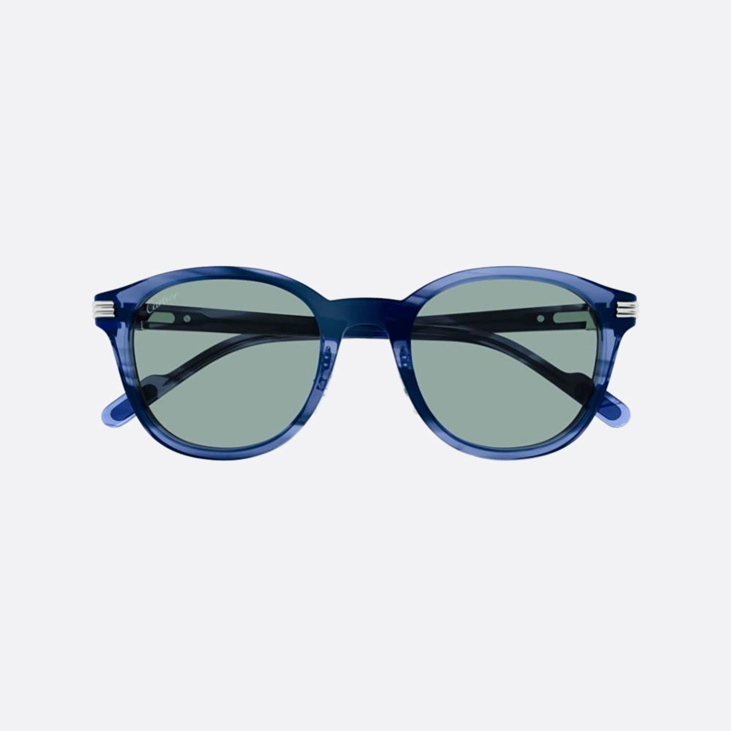 Cartier 51mm Hvbl Blue Pantos Men Sunglasses - Main View