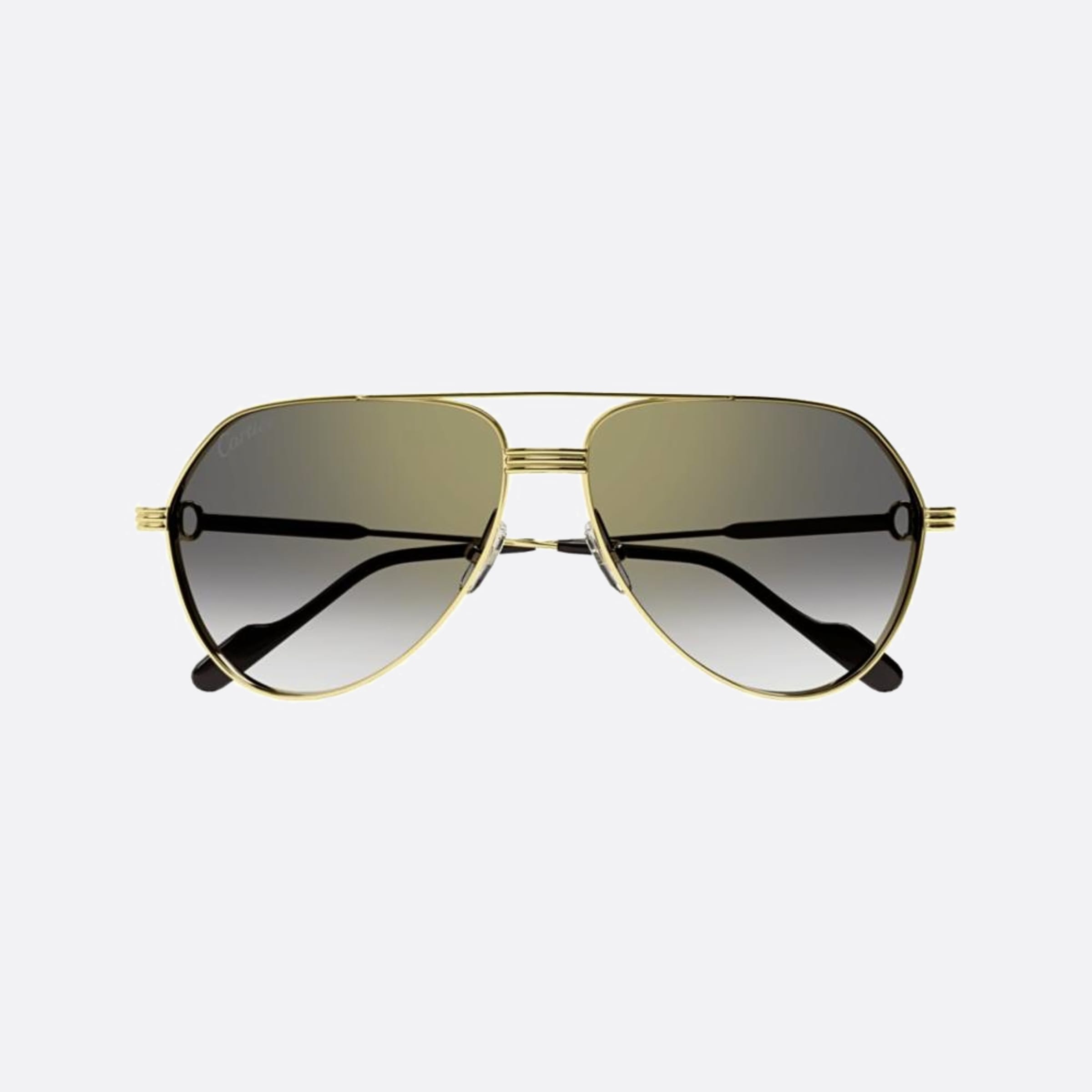 Cartier 61mm Gdgy Gold Visor Men Sunglasses - Main View