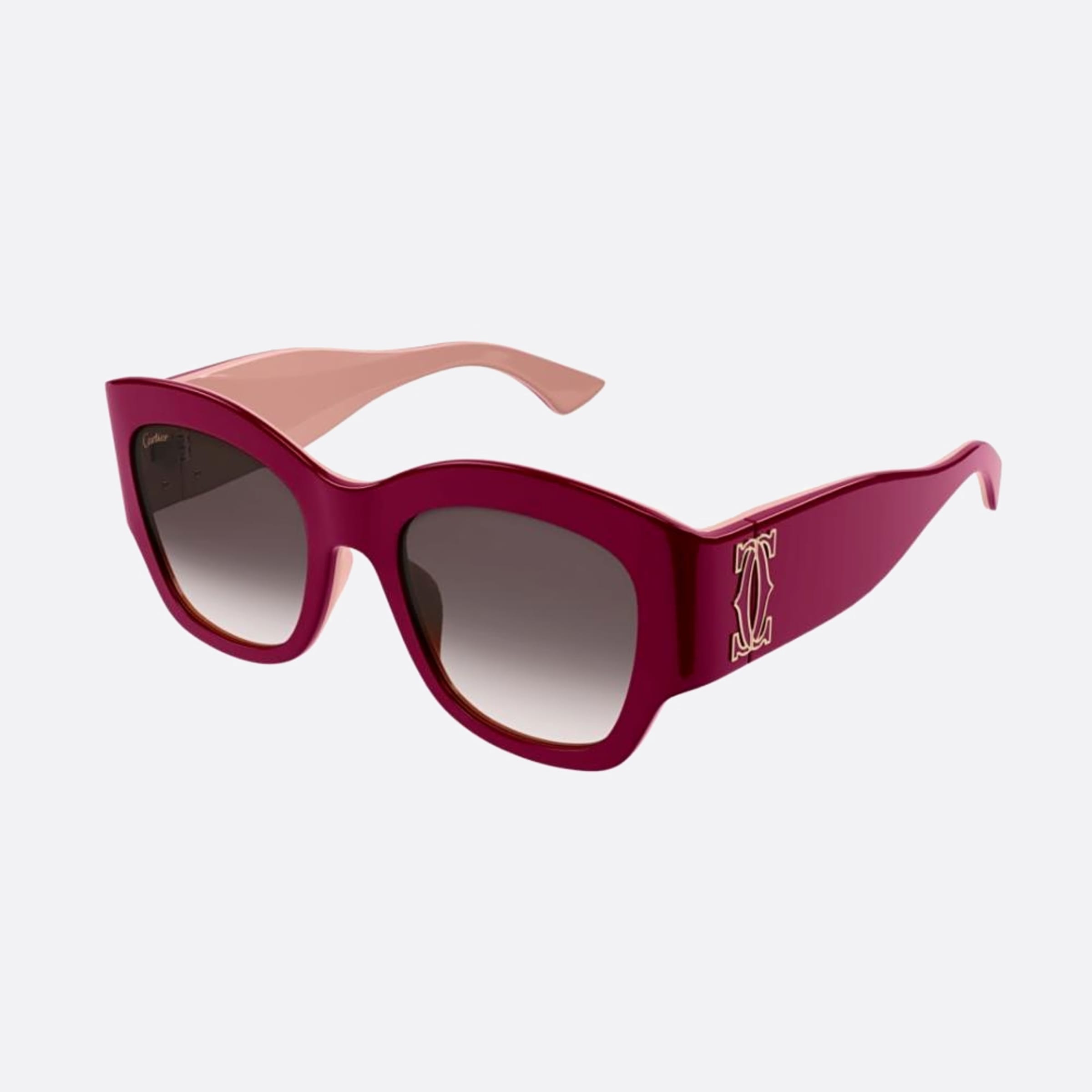 Cartier 52mm Bggy Violet Visor Women Sunglasses - Side View