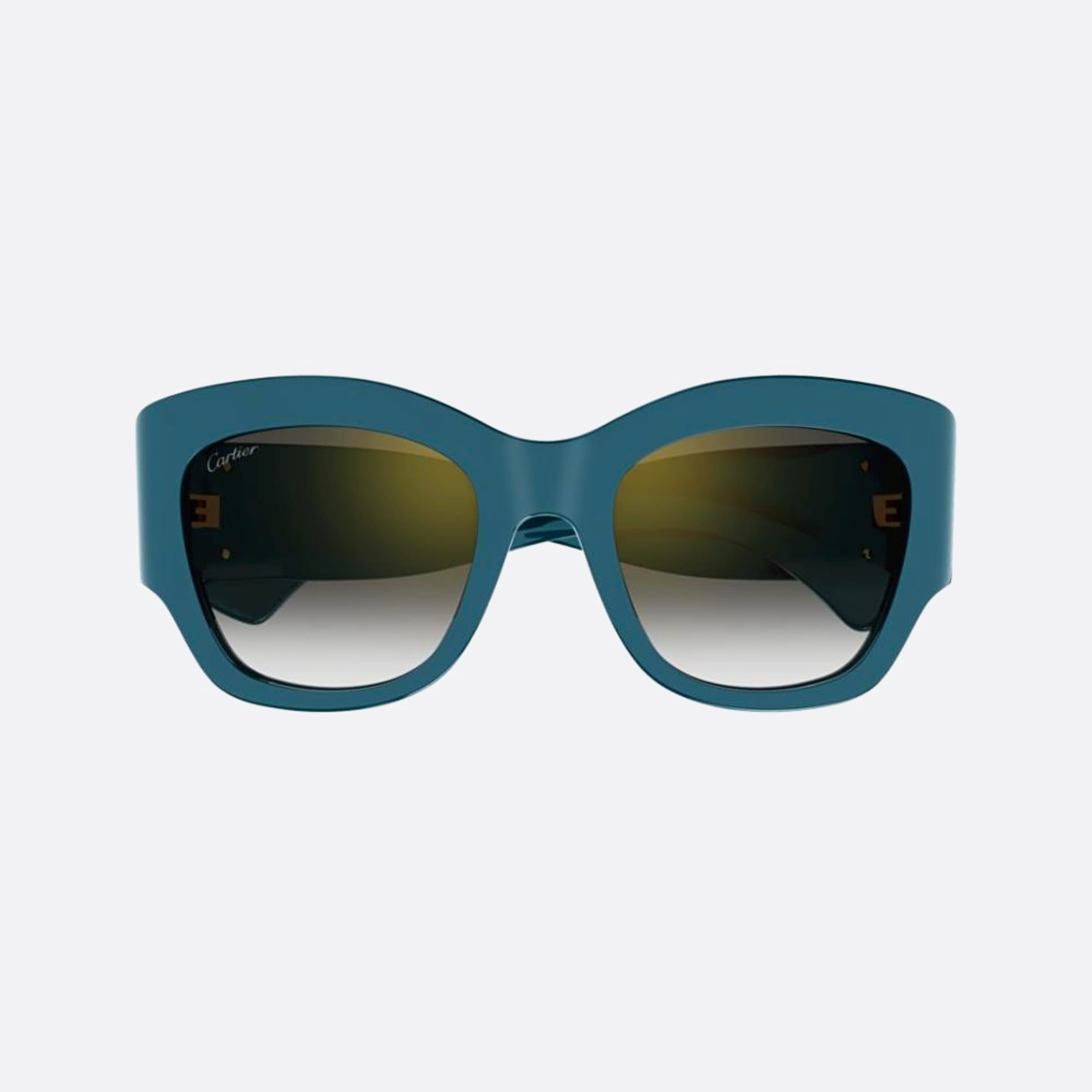 Cartier 52mm Gggy Green Visor Women Sunglasses - Main View
