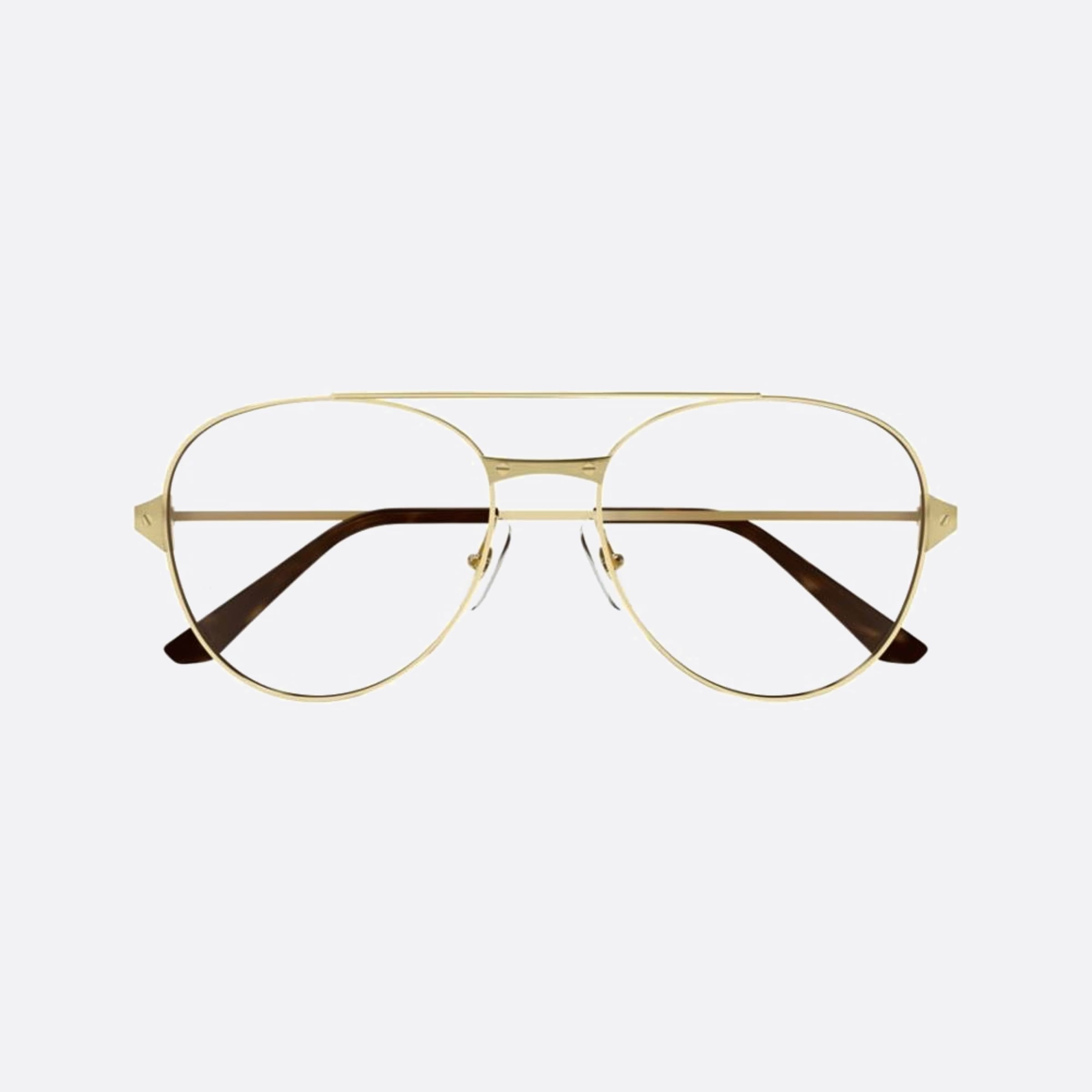 Cartier 55mm Gold Pilot Women Eyeglasses - Main View