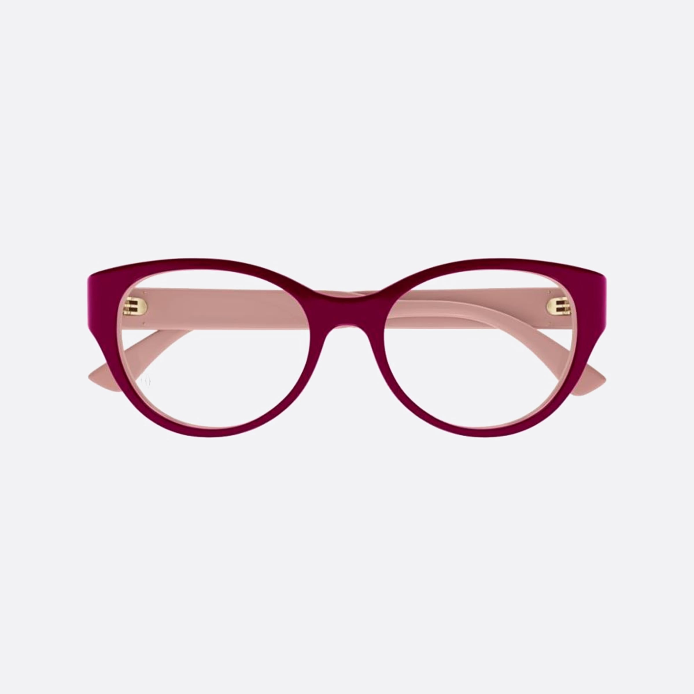 Cartier 53mm Red Squared Women Eyeglasses - Main View