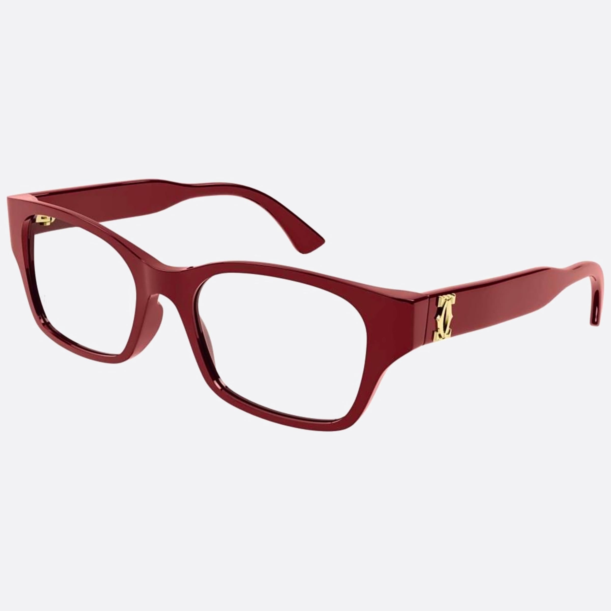 Cartier 52mm Red Visor Women Eyeglasses - Side View
