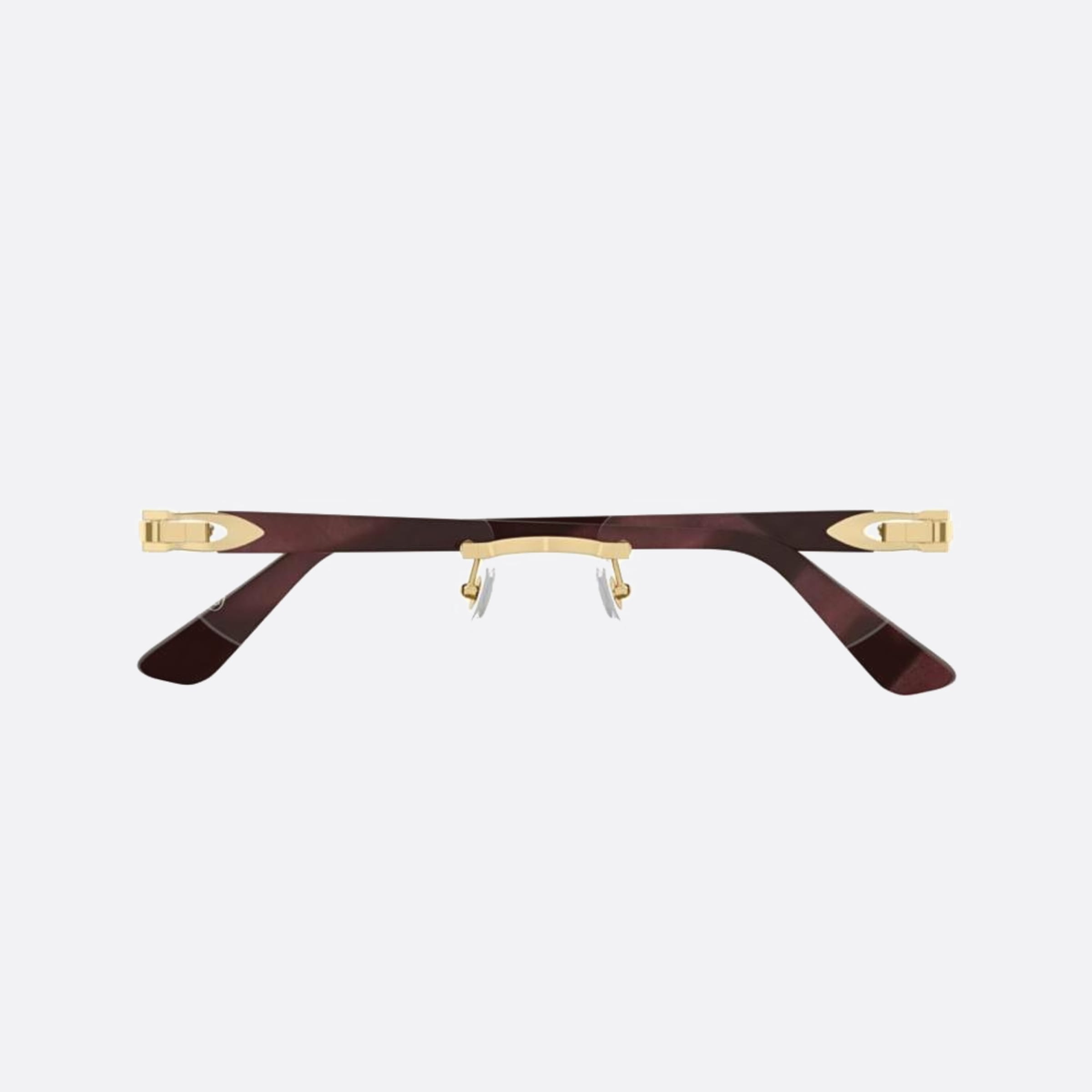 Cartier 52mm Hvgd Havana Squared Women Eyeglasses - Main View