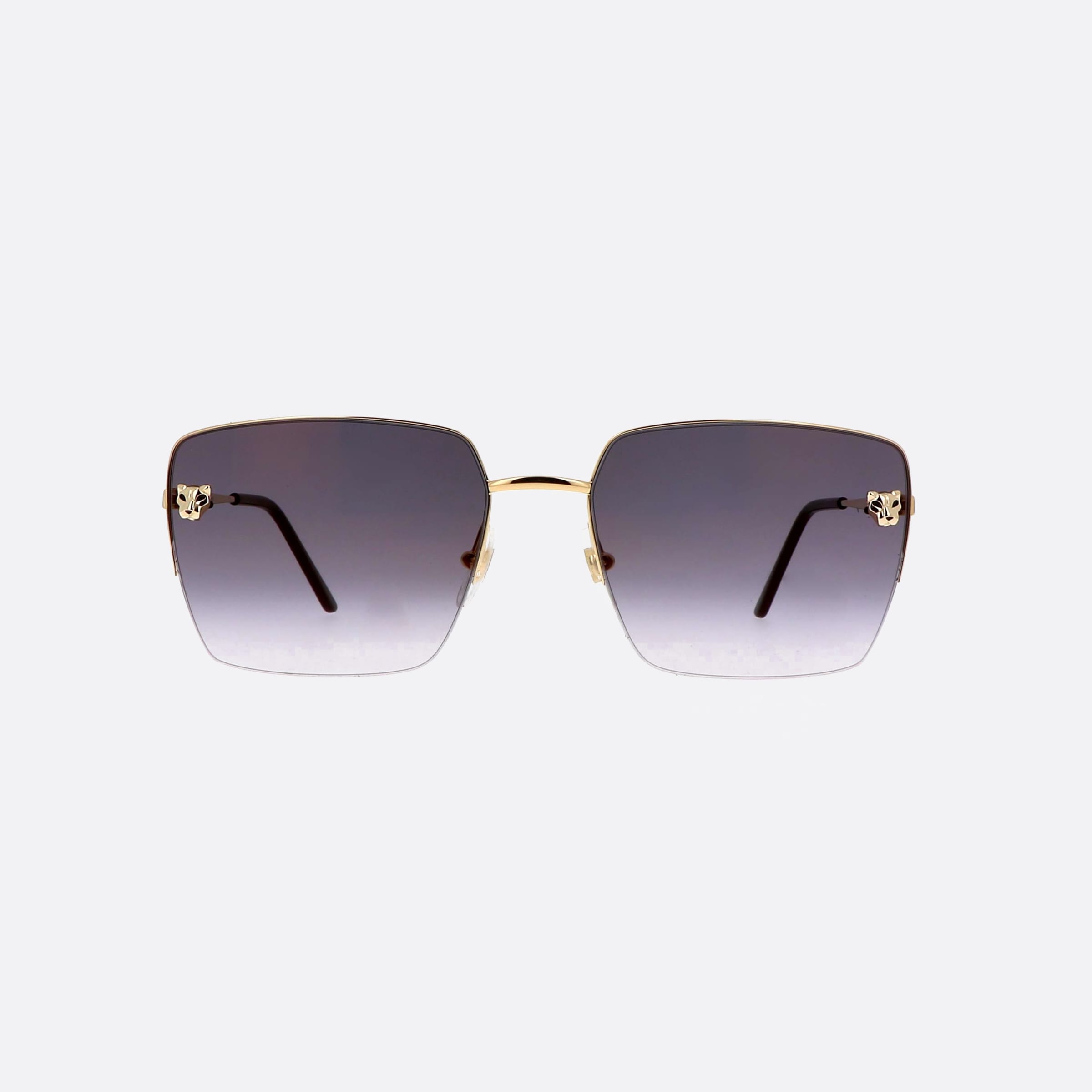 Cartier 59mm Gold Squared Women Sunglasses - Side View